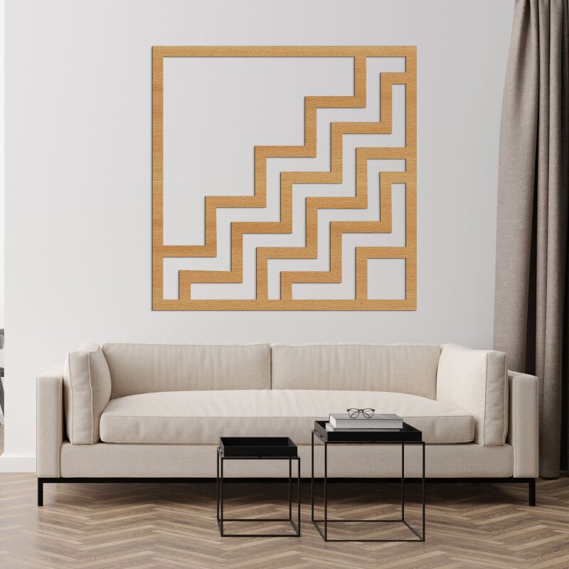 Sentop Geometryczna dekoracja ścienna w kształcie kwadratu | SUQARE