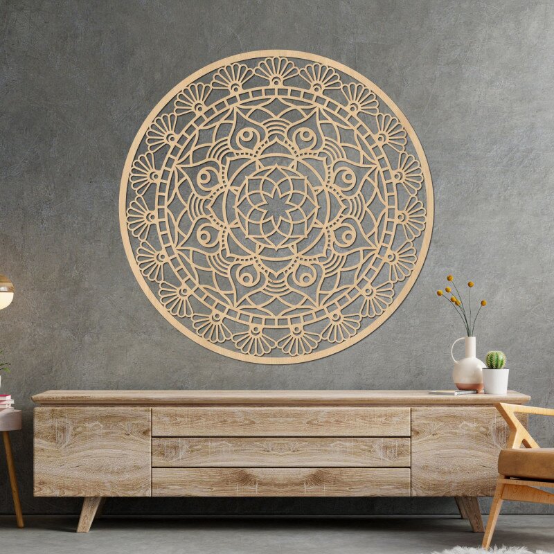 Sentop Rzeźbiona nowoczesna mandala – kwiat życia | ZIBEZI