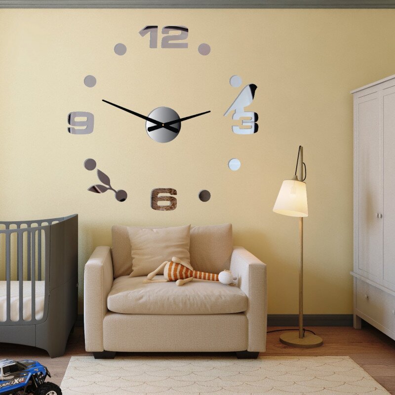 Sentop Samoprzylepny zegar ścienny - DIY Pohoda