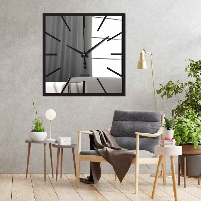 Sentop Zegar ścienny lustrzany rozmiar 30 - 50 cm