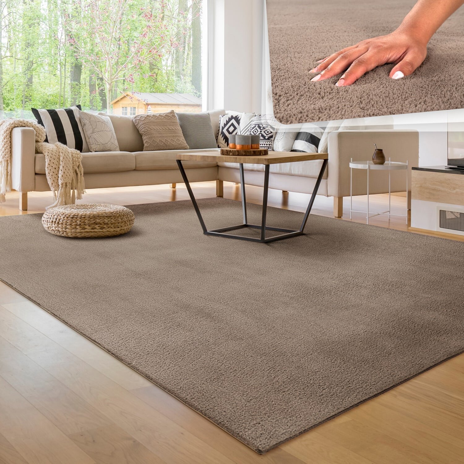 teppich.pl Dywan Calissa taupe 80x150 cm