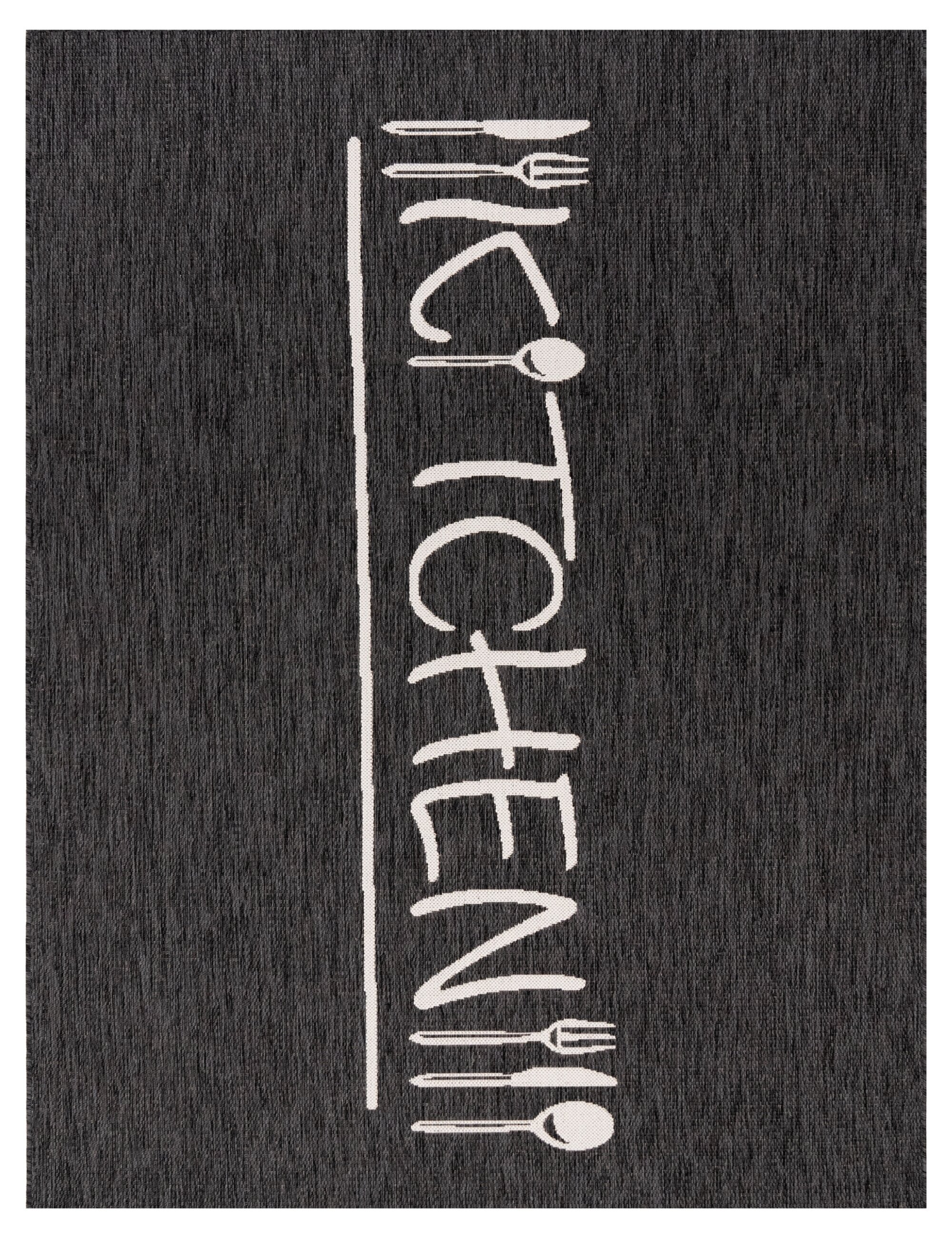 teppich.pl Dywan do kuchni Cuisinea antracyt 60x100 cm