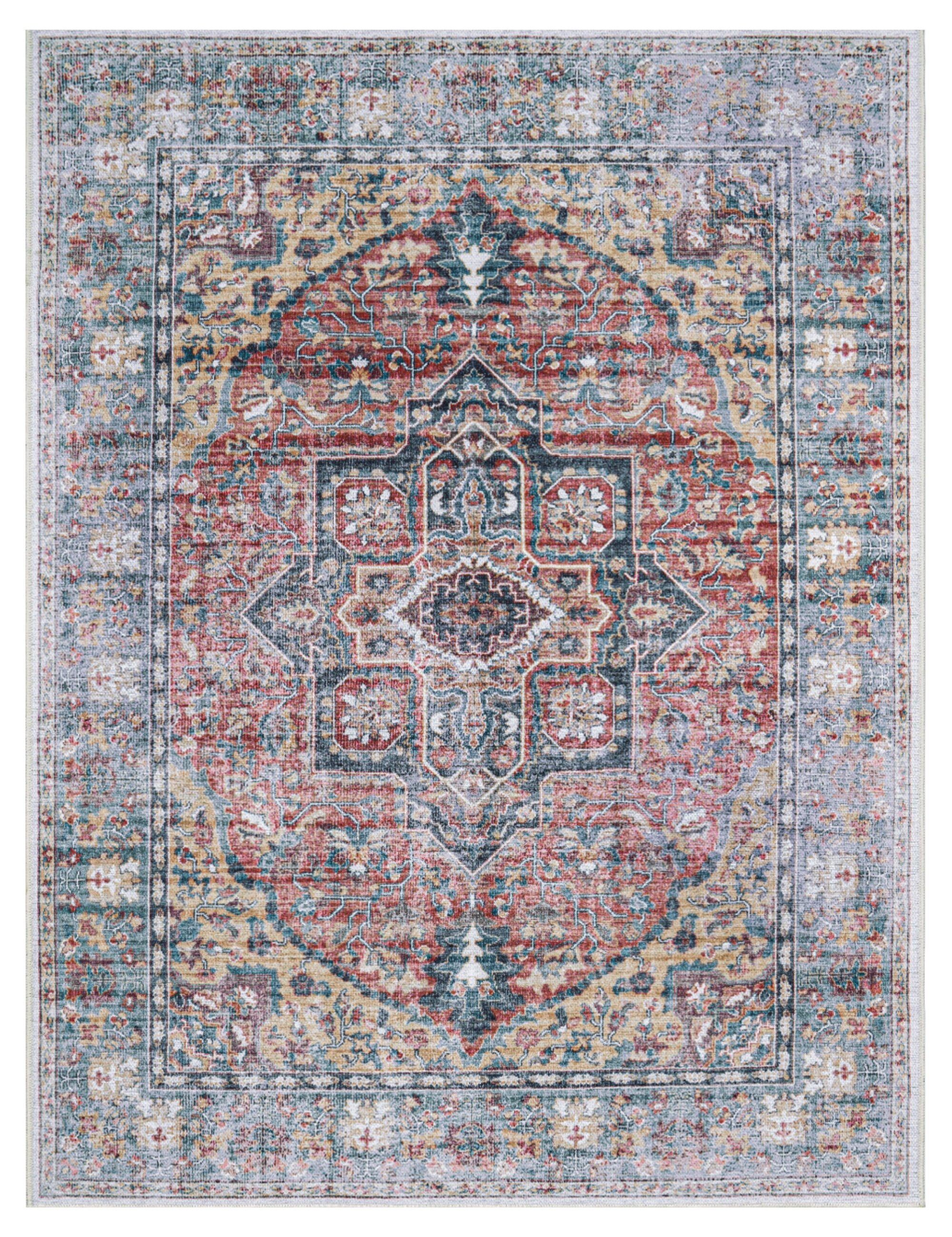 teppich.pl Dywan nadający się do prania Leoni wielokolorowy 60x100 cm