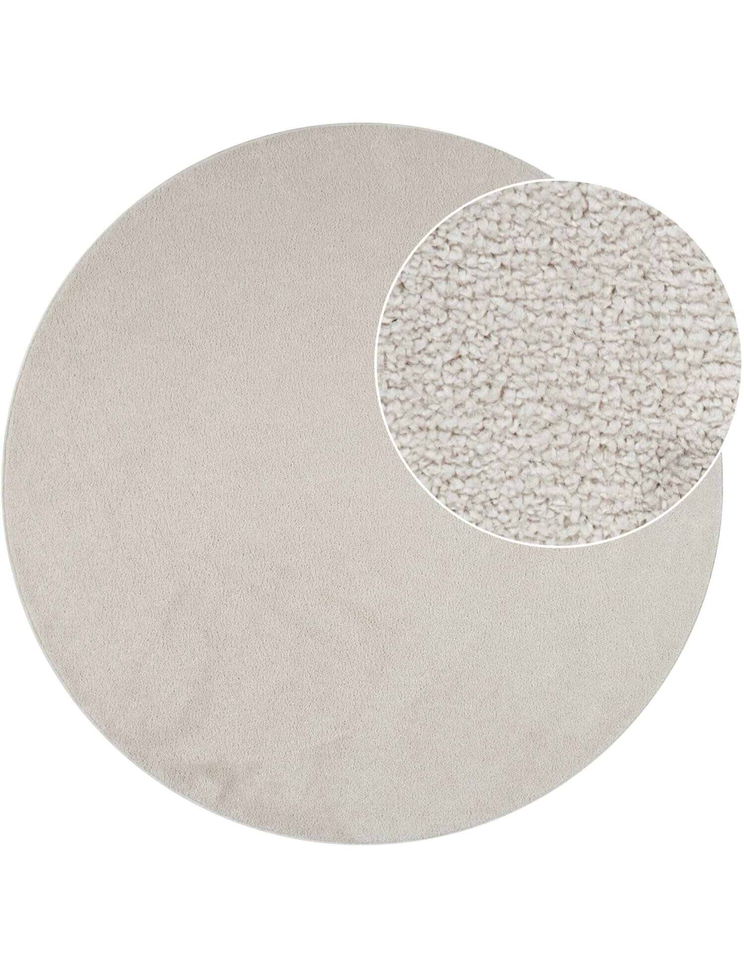 teppich.pl Dywan Portivo krem 160 cm okrągły