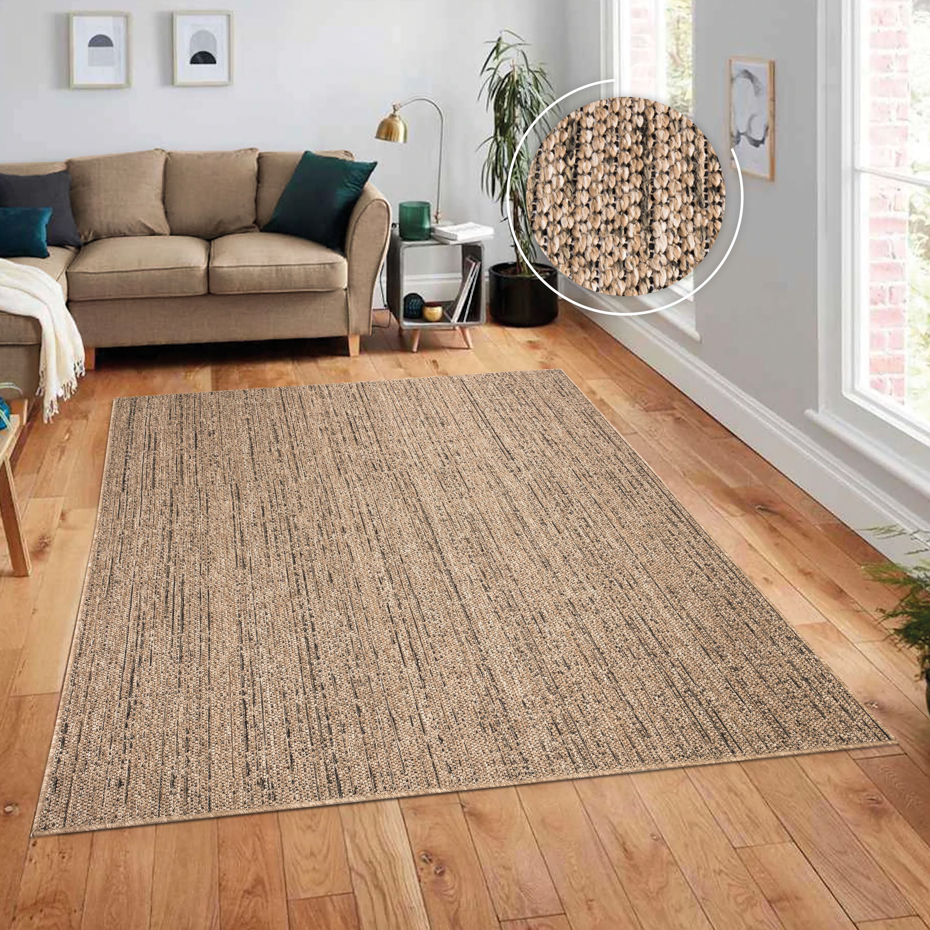 teppich.pl Dywan wewnętrzny i zewnętrzny Amara beżowy 200x280 cm