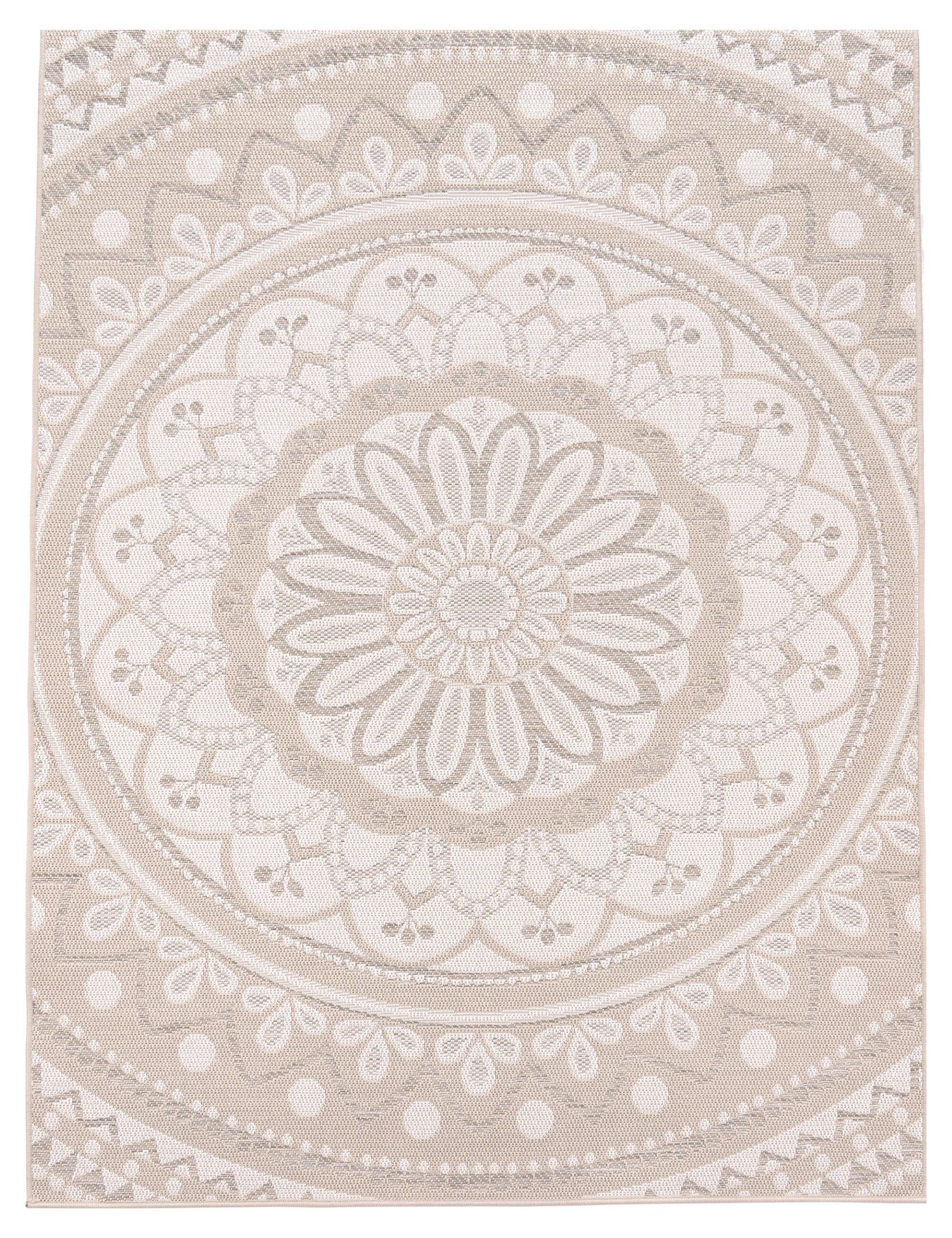 teppich.pl Dywan wewnętrzny i zewnętrzny Breezy beżowy 60x100 cm