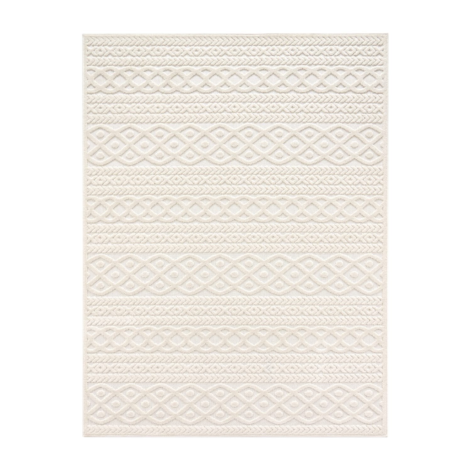 teppich.pl Dywan wewnętrzny i zewnętrzny Cotara krem 240x340 cm