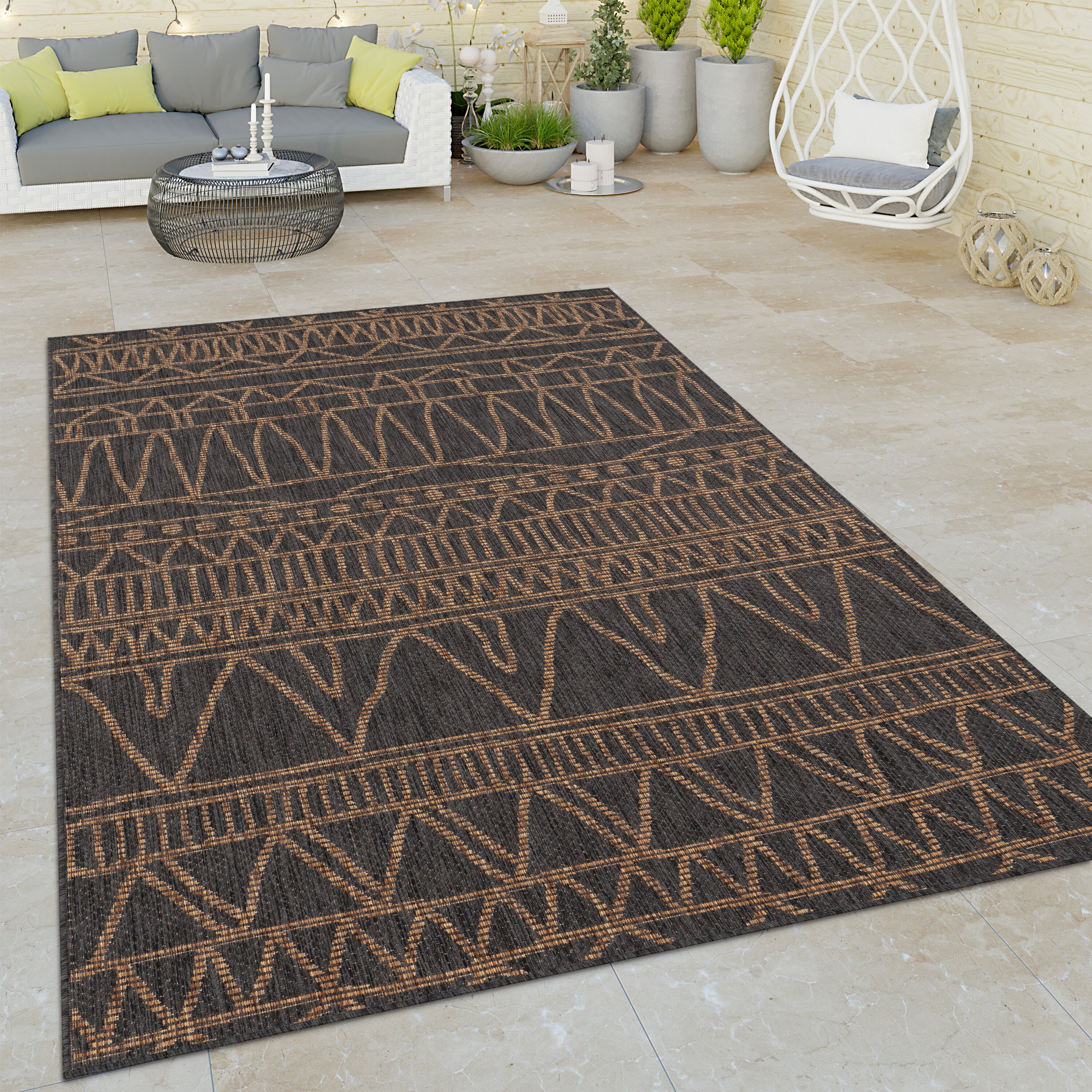 teppich.pl Dywan wewnętrzny i zewnętrzny Infinity beżowy 60x100 cm