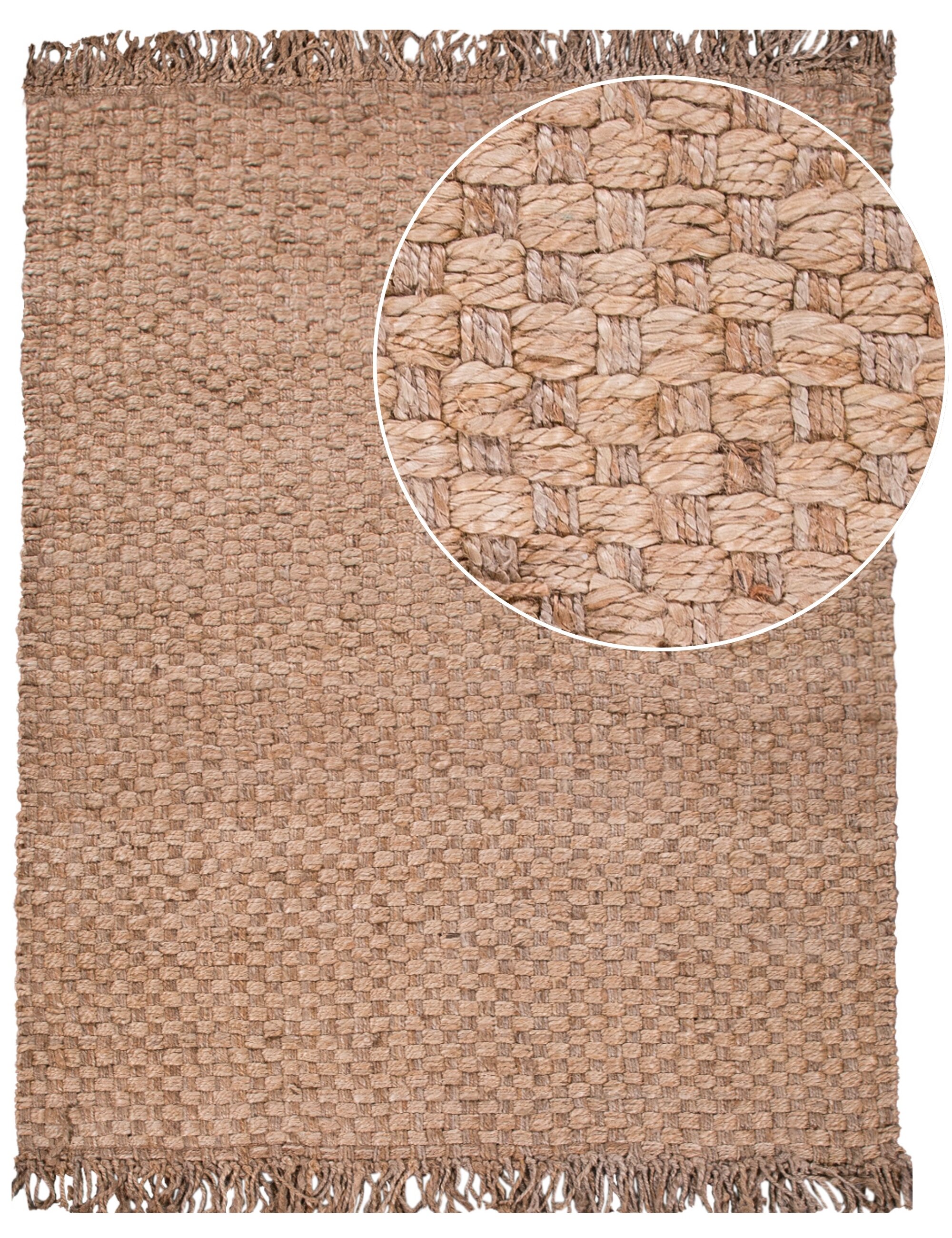 teppich.pl Dywan z juty Sakira beżowy 200x290 cm