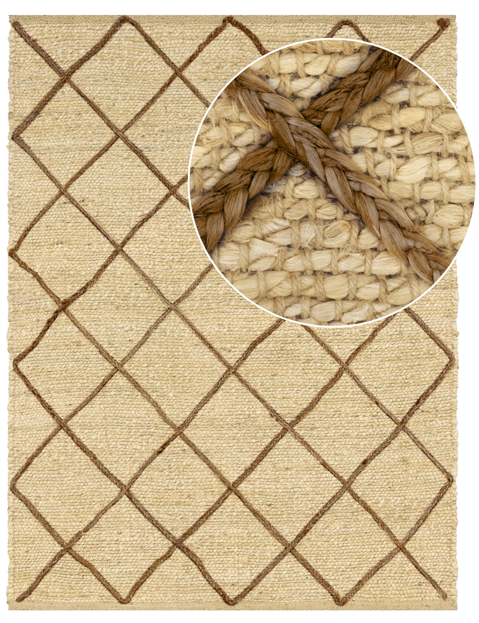 teppich.pl Dywan z juty Sakira krem 300x400 cm