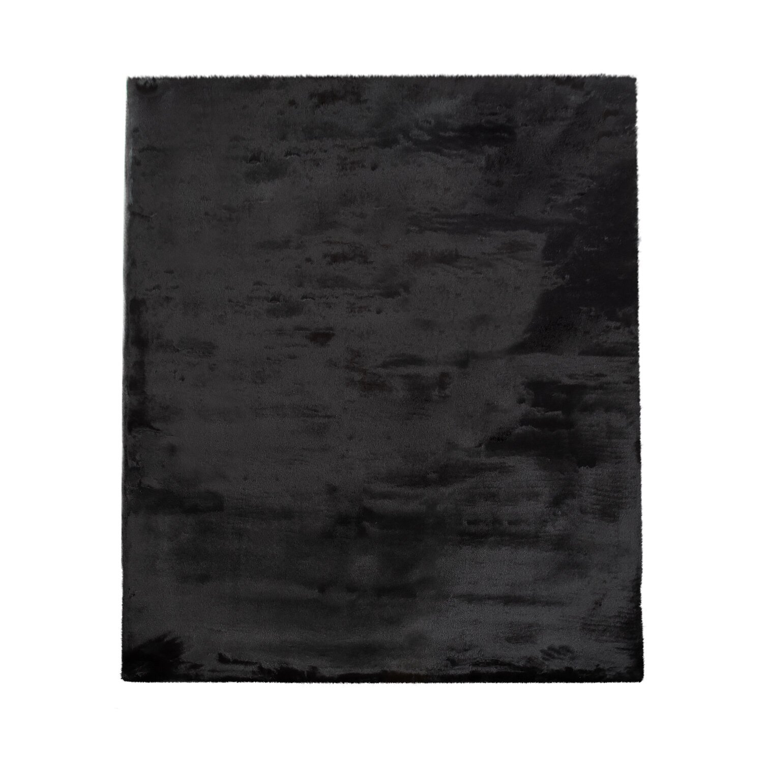 teppich.pl Dywanik futrzany Fluffy czarny 200x290 cm