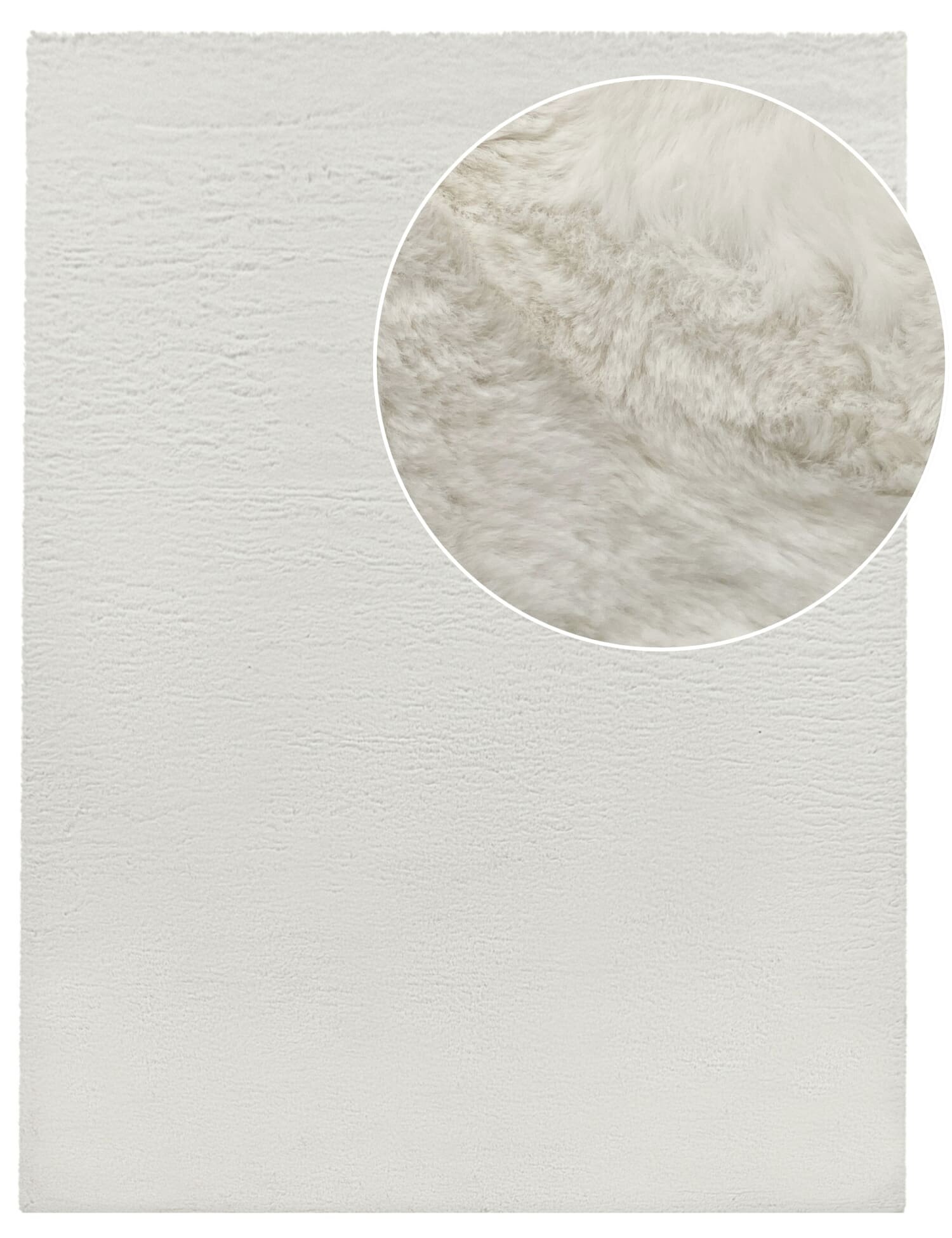 teppich.pl Dywanik futrzany Fluffy krem 160x230 cm