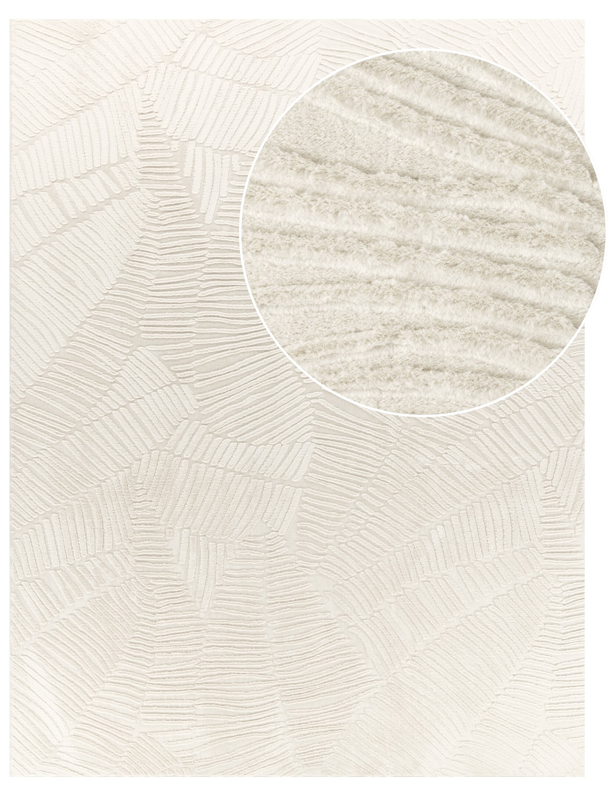 teppich.pl Dywanik futrzany Lelystar krem 120x160 cm