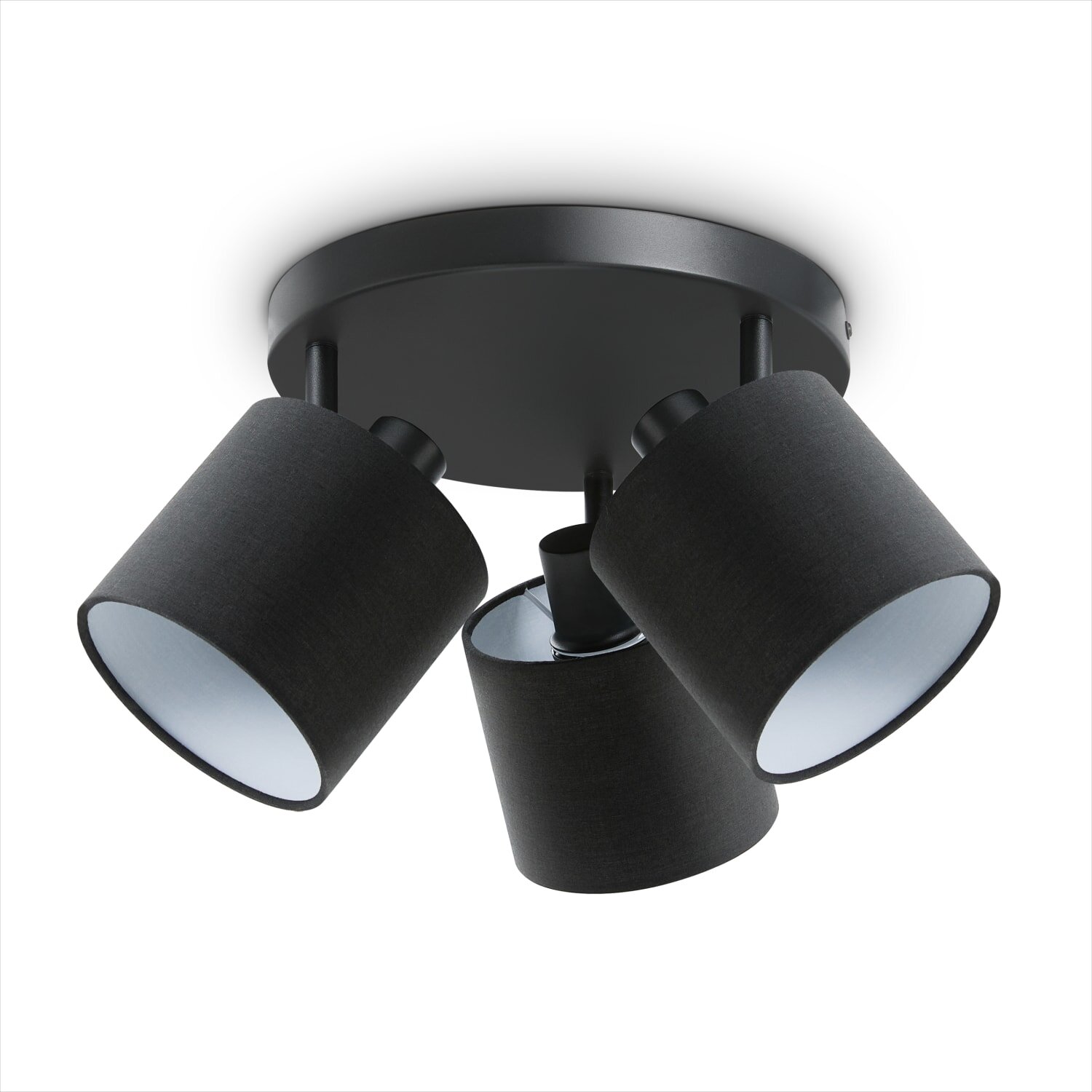 teppich.pl Lampa ścienno-sufitowa Alina czarno-biały
