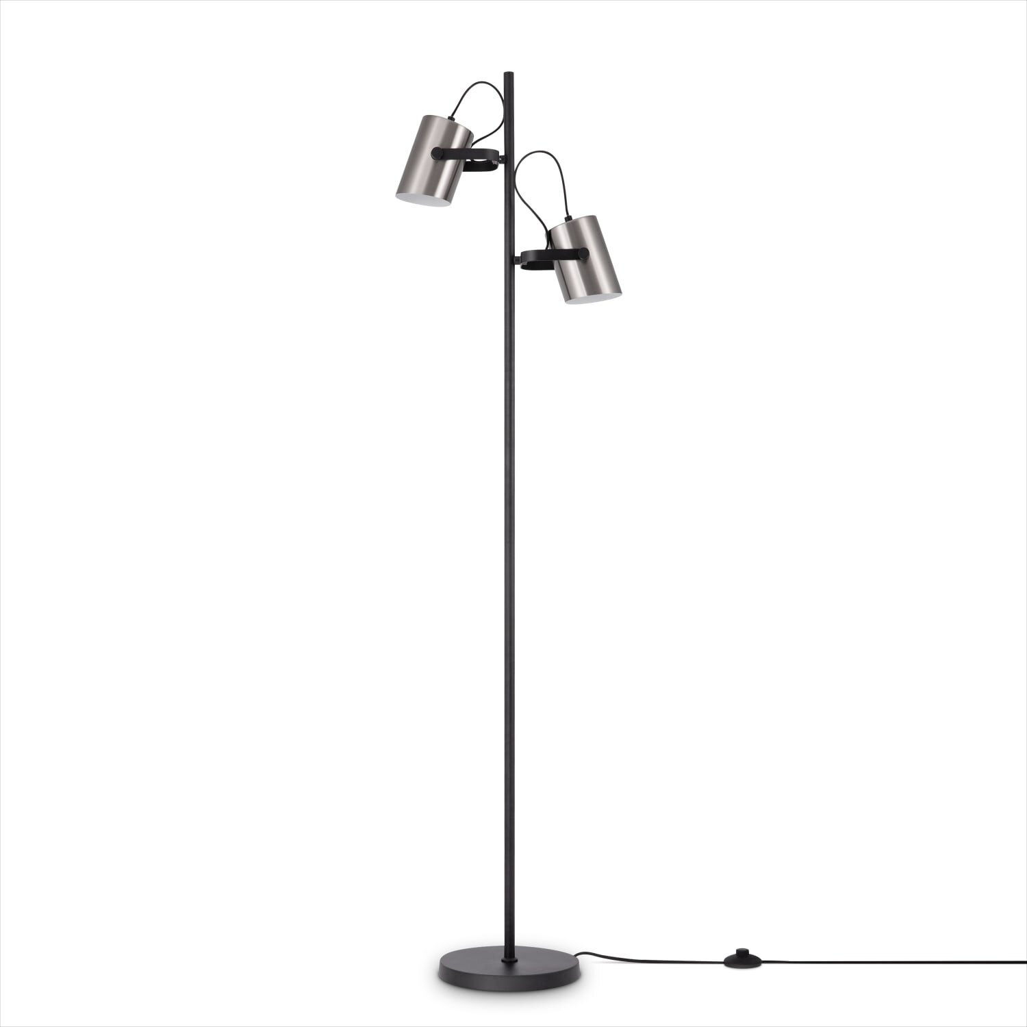teppich.pl Lampa stojąca Caleo nikiel