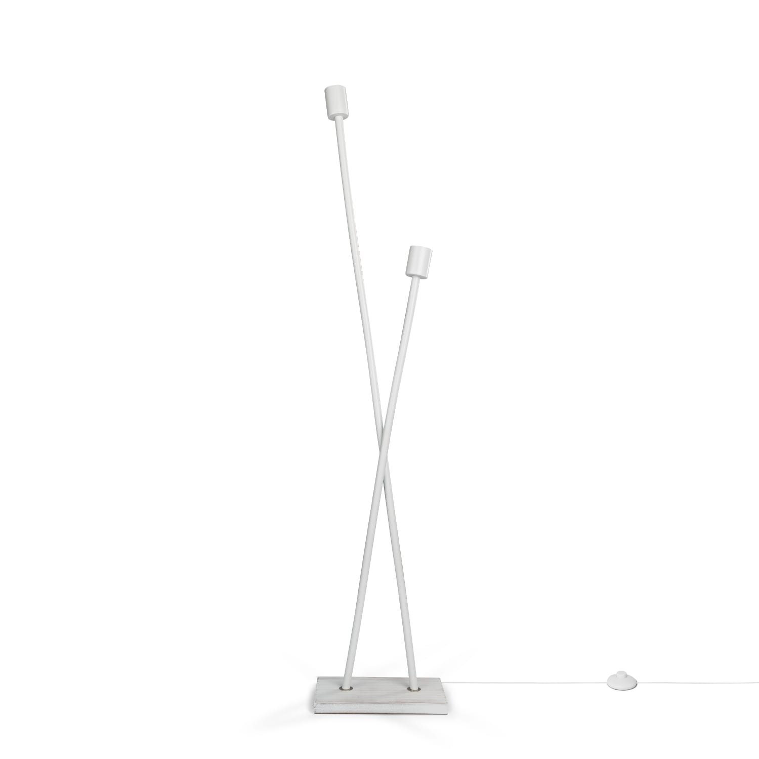 teppich.pl Lampa stojąca Lunia biały