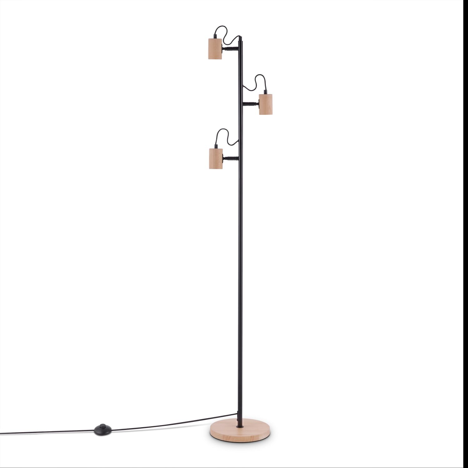 teppich.pl Lampa stojąca Orim brązowy