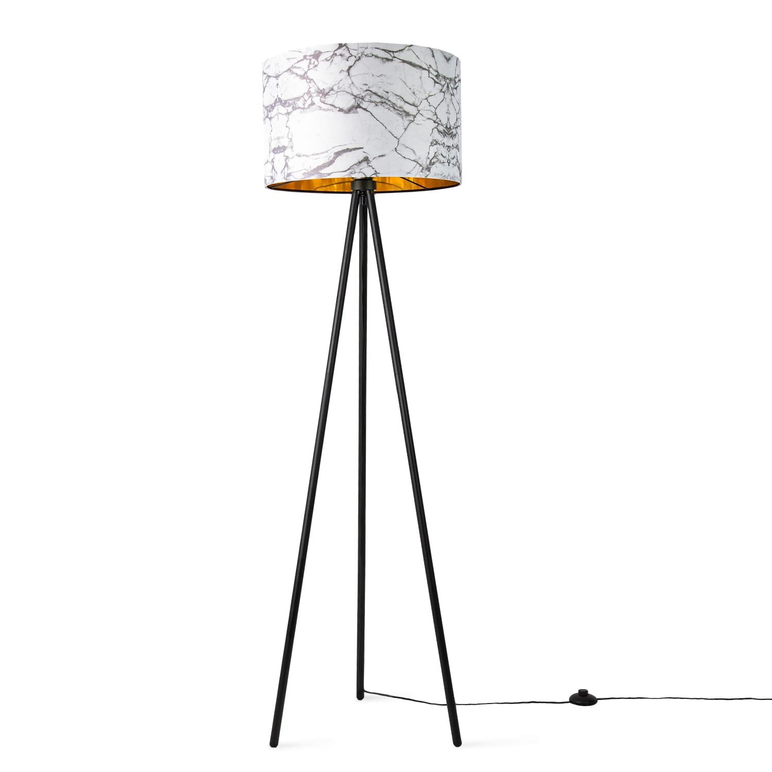 teppich.pl Lampa stojąca Rica złoto