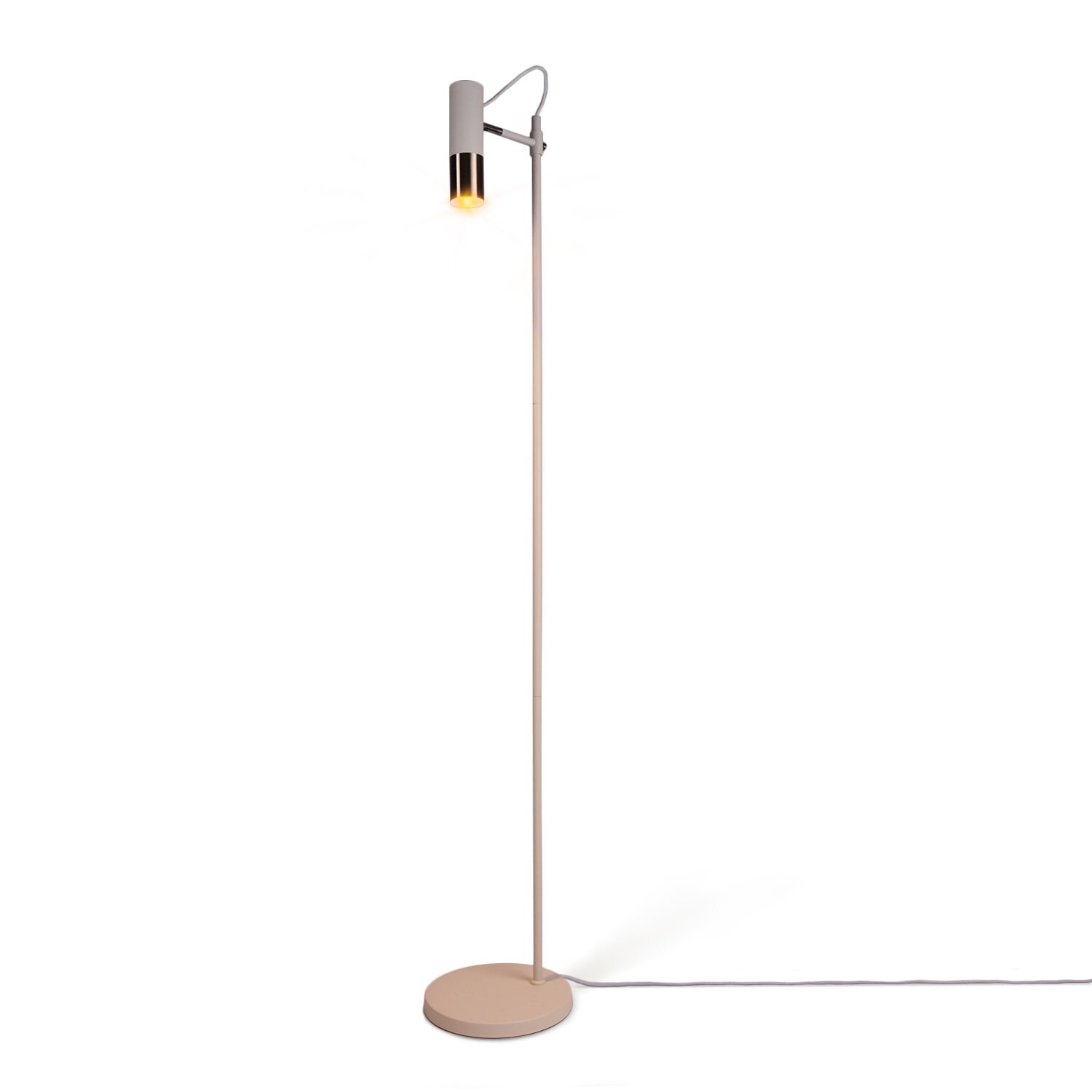 teppich.pl Lampa stojąca Rioca nikiel