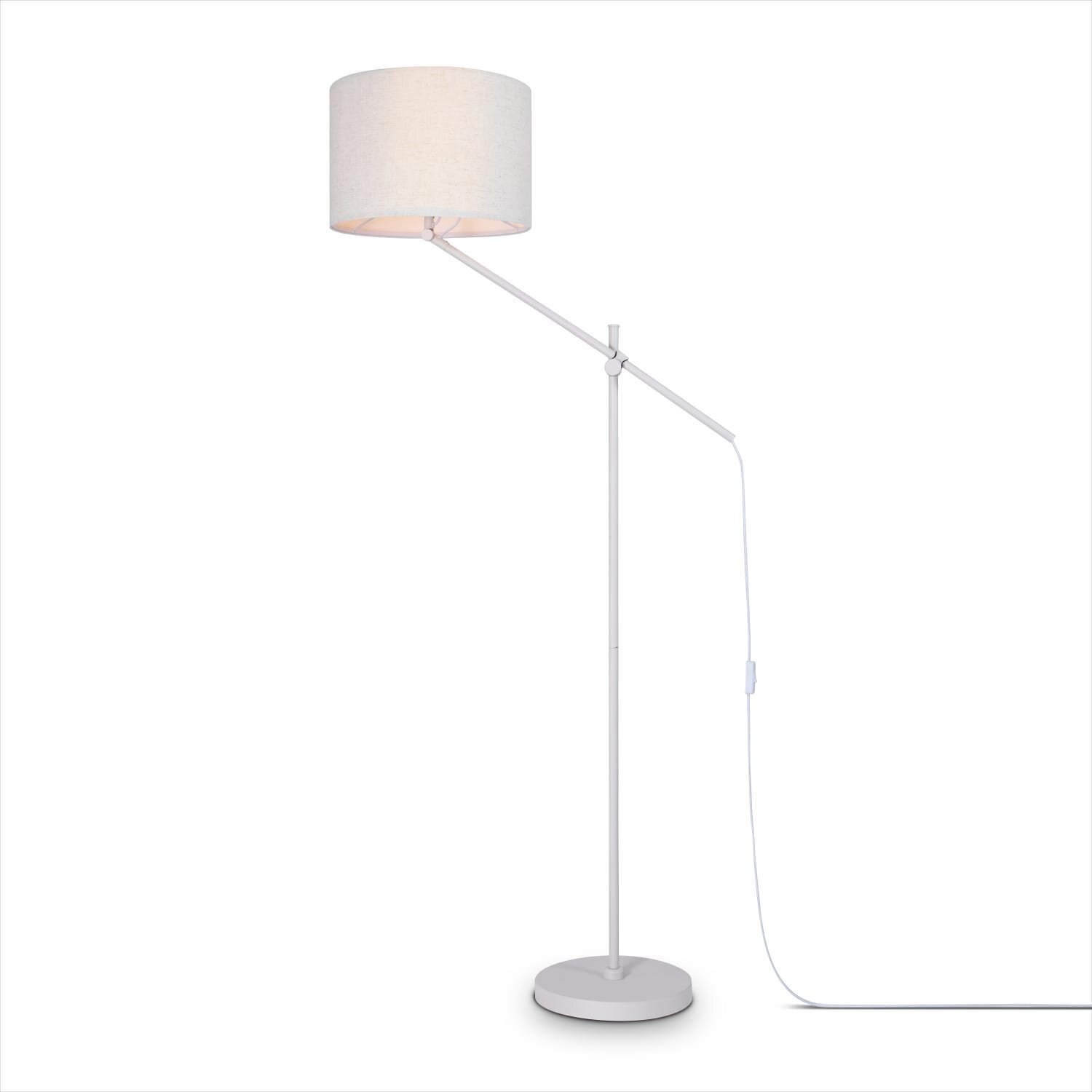 teppich.pl Lampa stojąca Tony beżowy