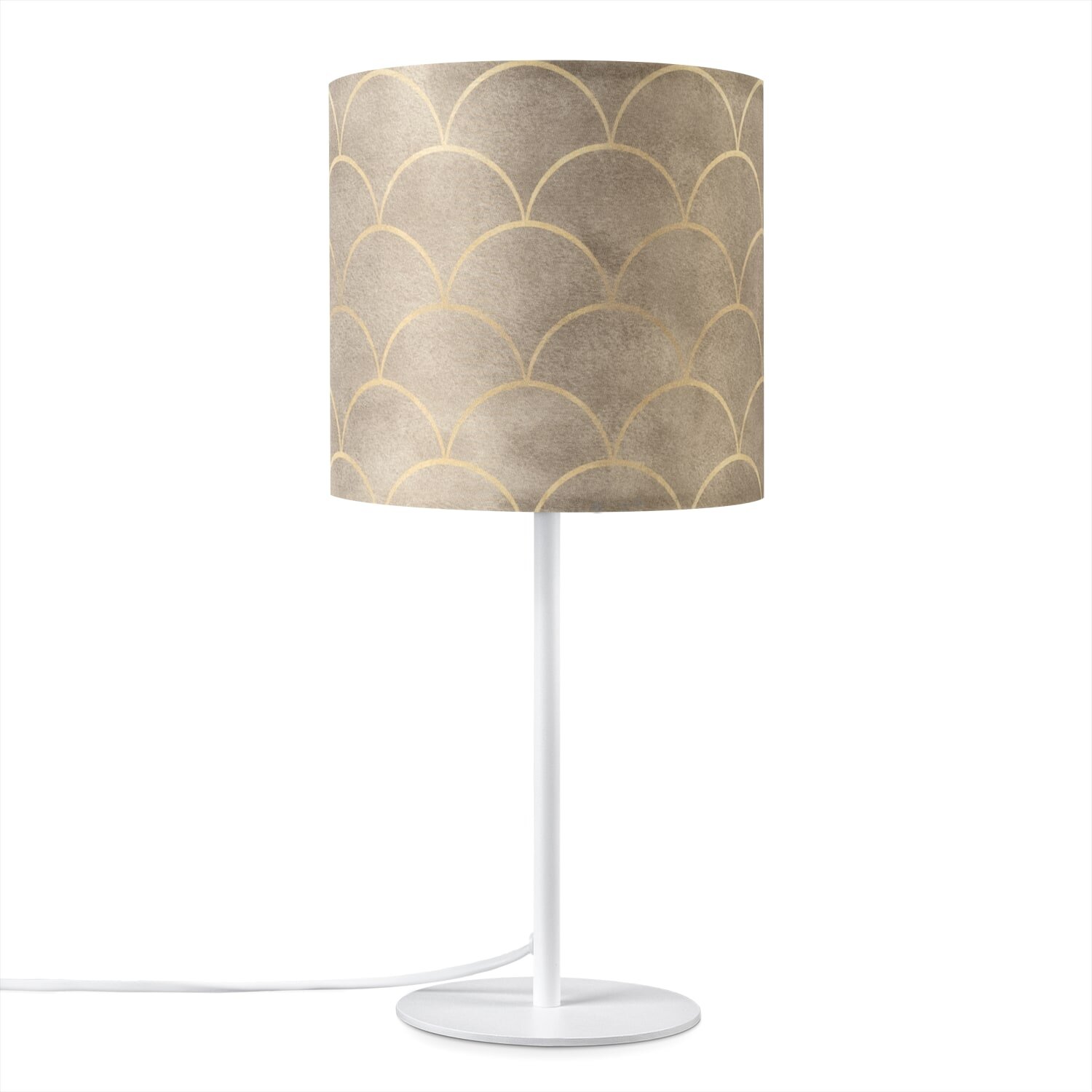 teppich.pl Lampa stołowa Elio beżowy