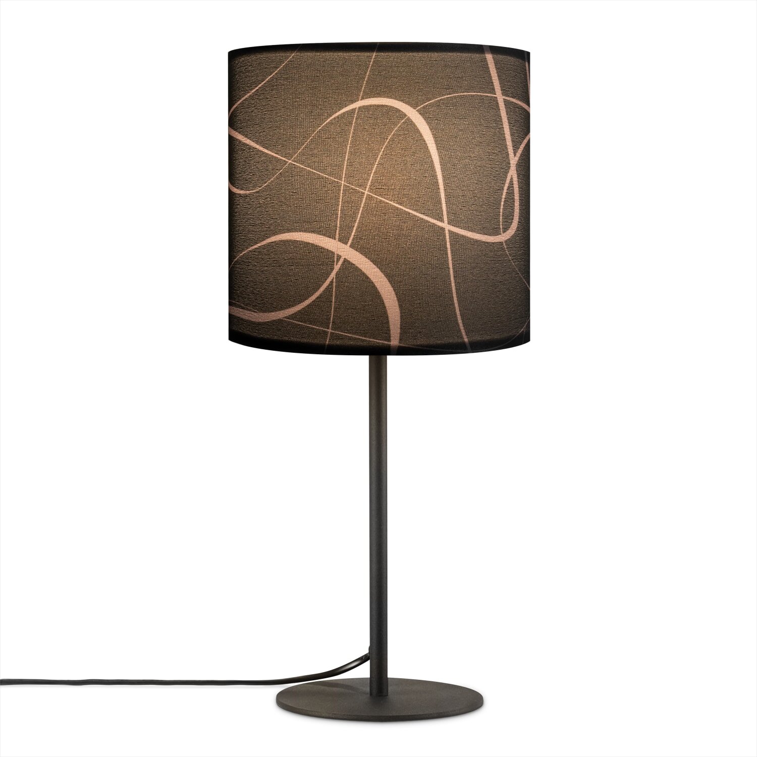 teppich.pl Lampa stołowa Elio czarny