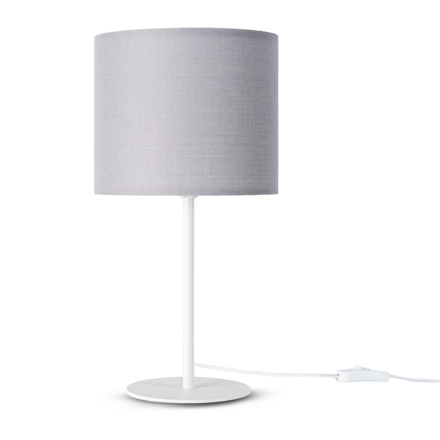 teppich.pl Lampa stołowa Elio jasnoszary