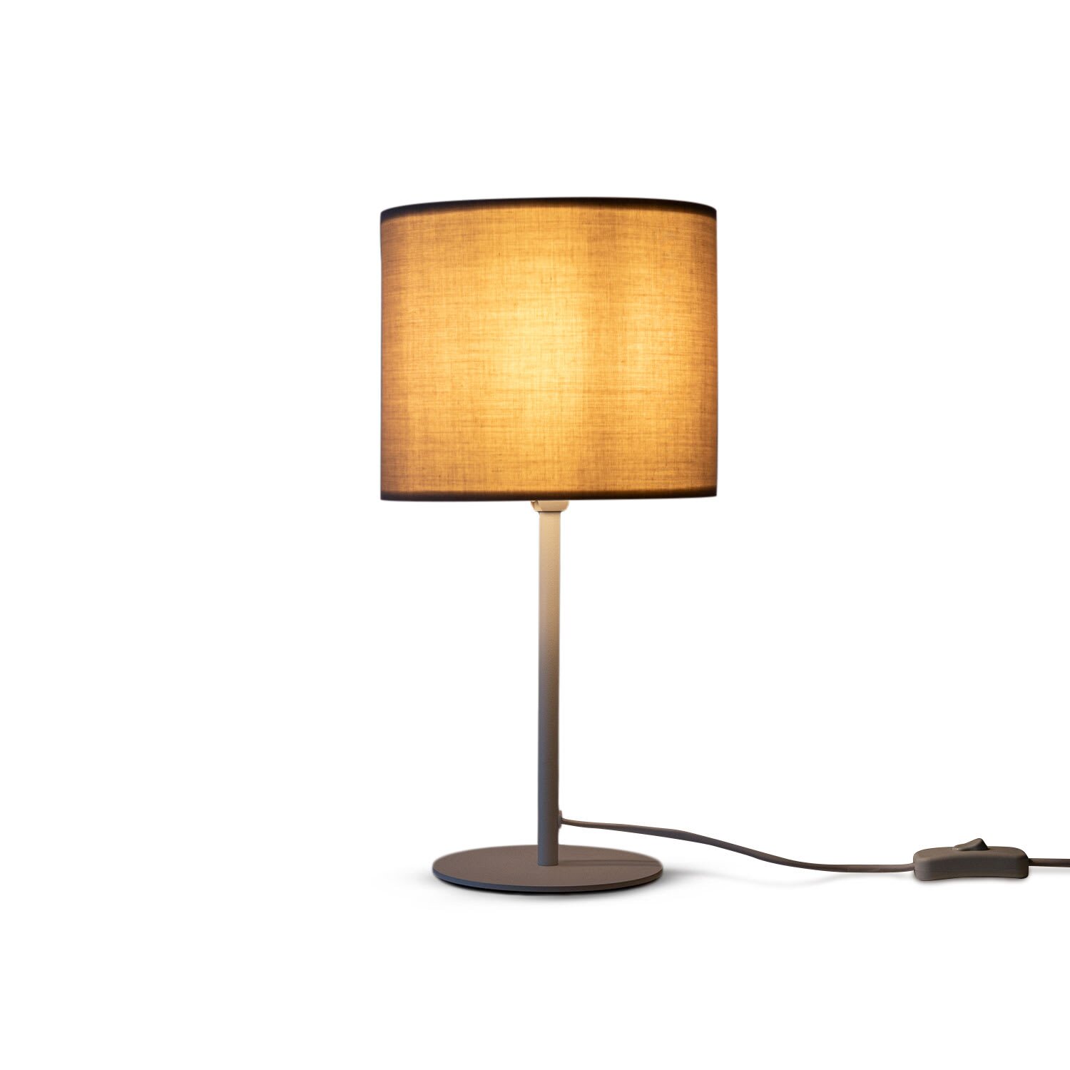 teppich.pl Lampa stołowa Elio jasnoszary