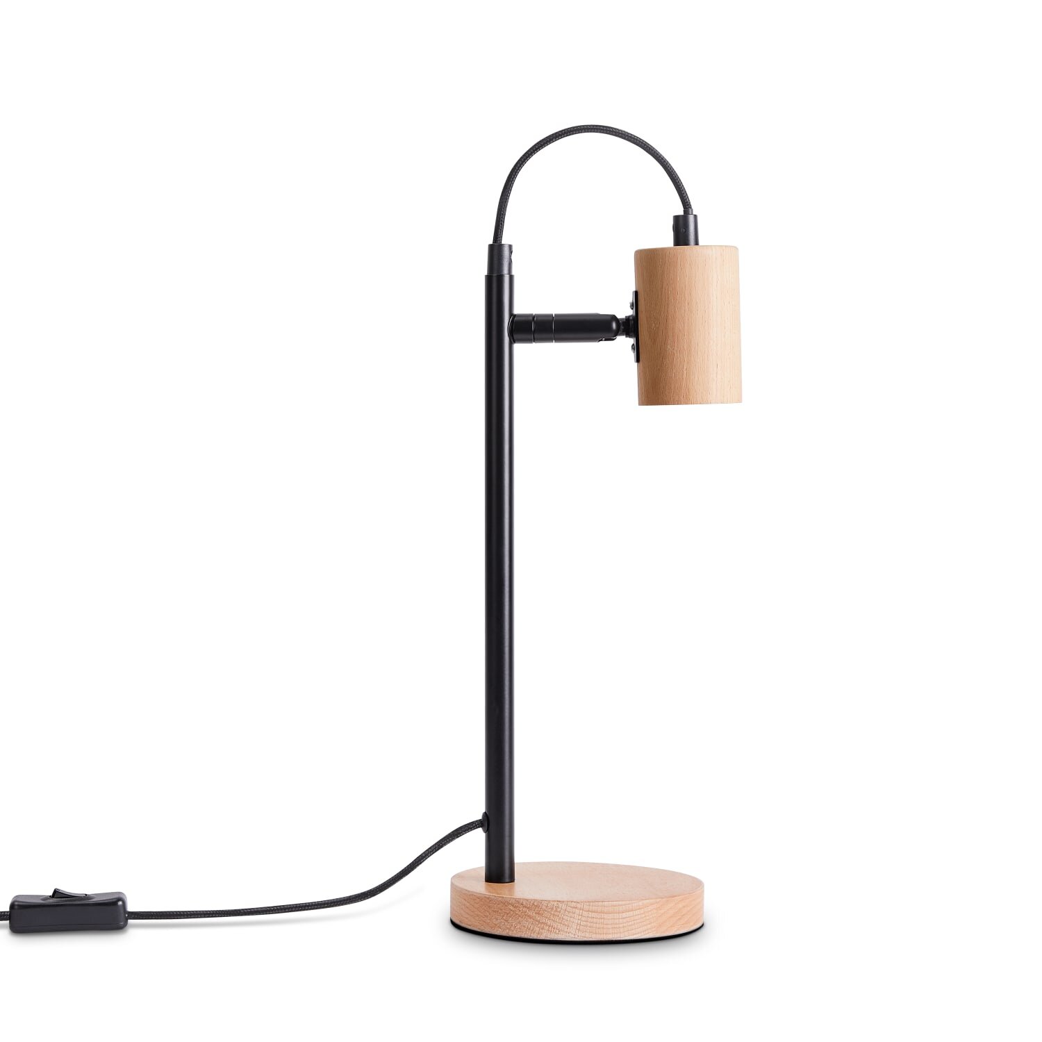 teppich.pl Lampa stołowa Orim brązowy