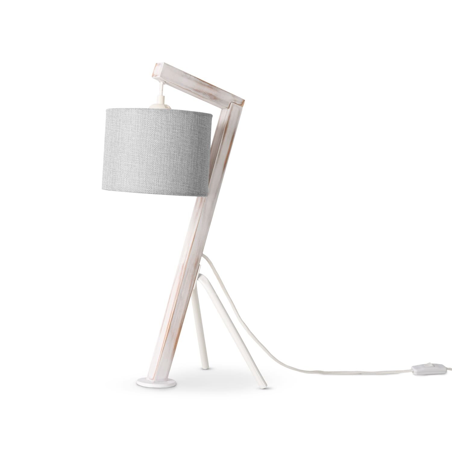 teppich.pl Lampa stołowa Rowan jasnoszary
