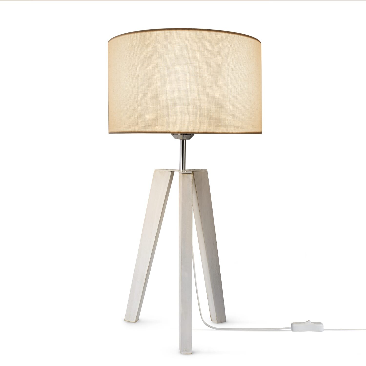 teppich.pl Lampa stołowa Terra biały