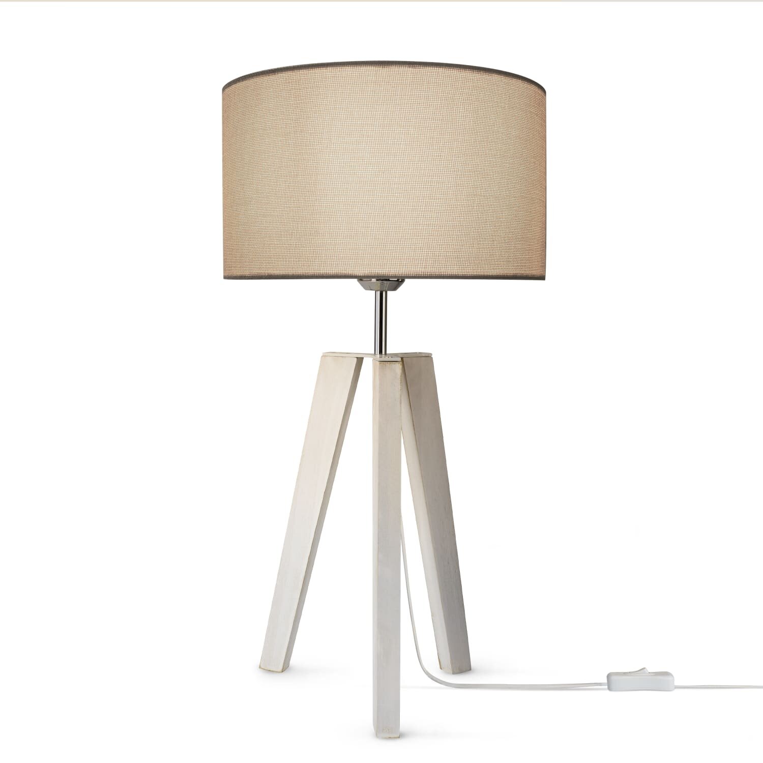 teppich.pl Lampa stołowa Terra jasnoszary