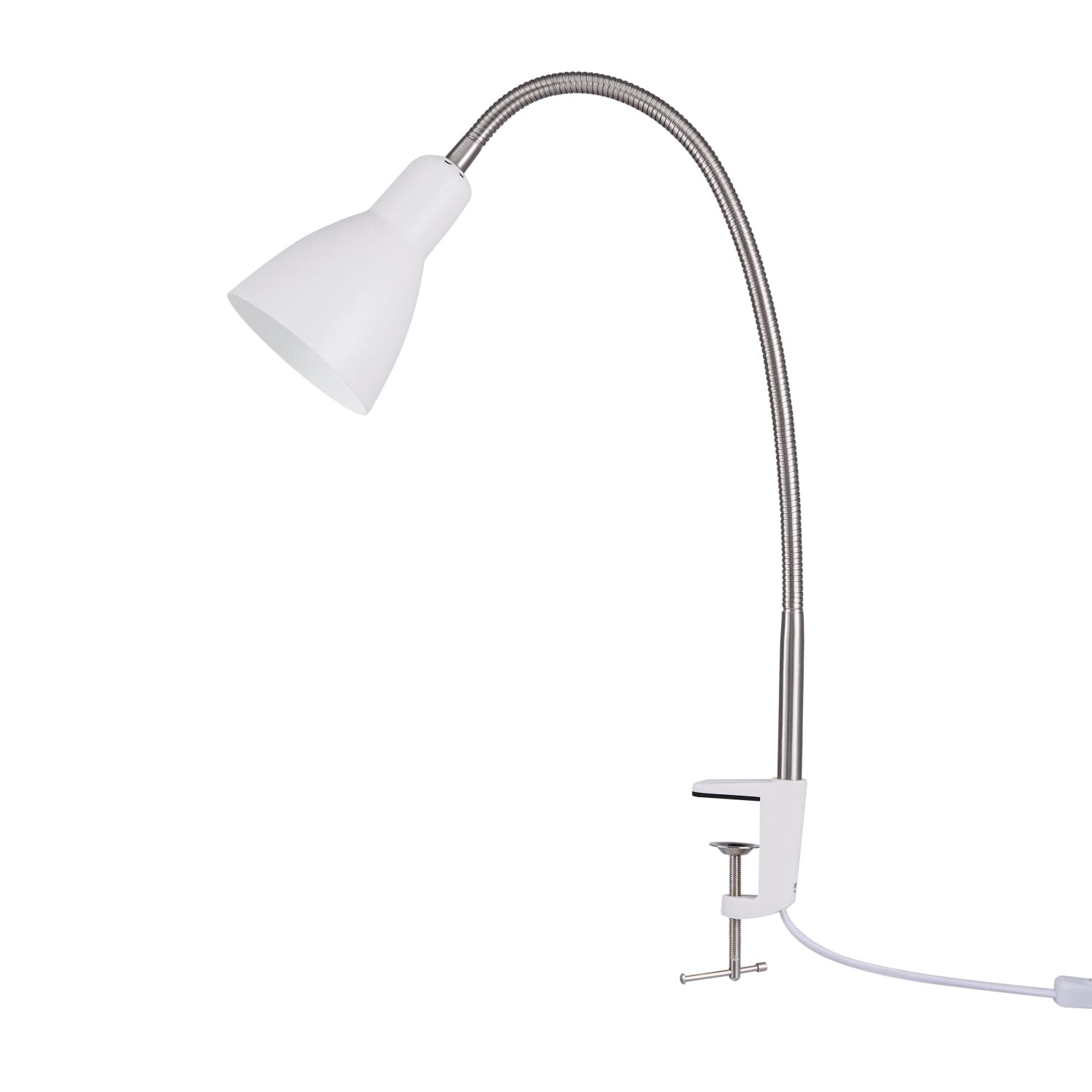 teppich.pl Lampa stołowa Veren srebro