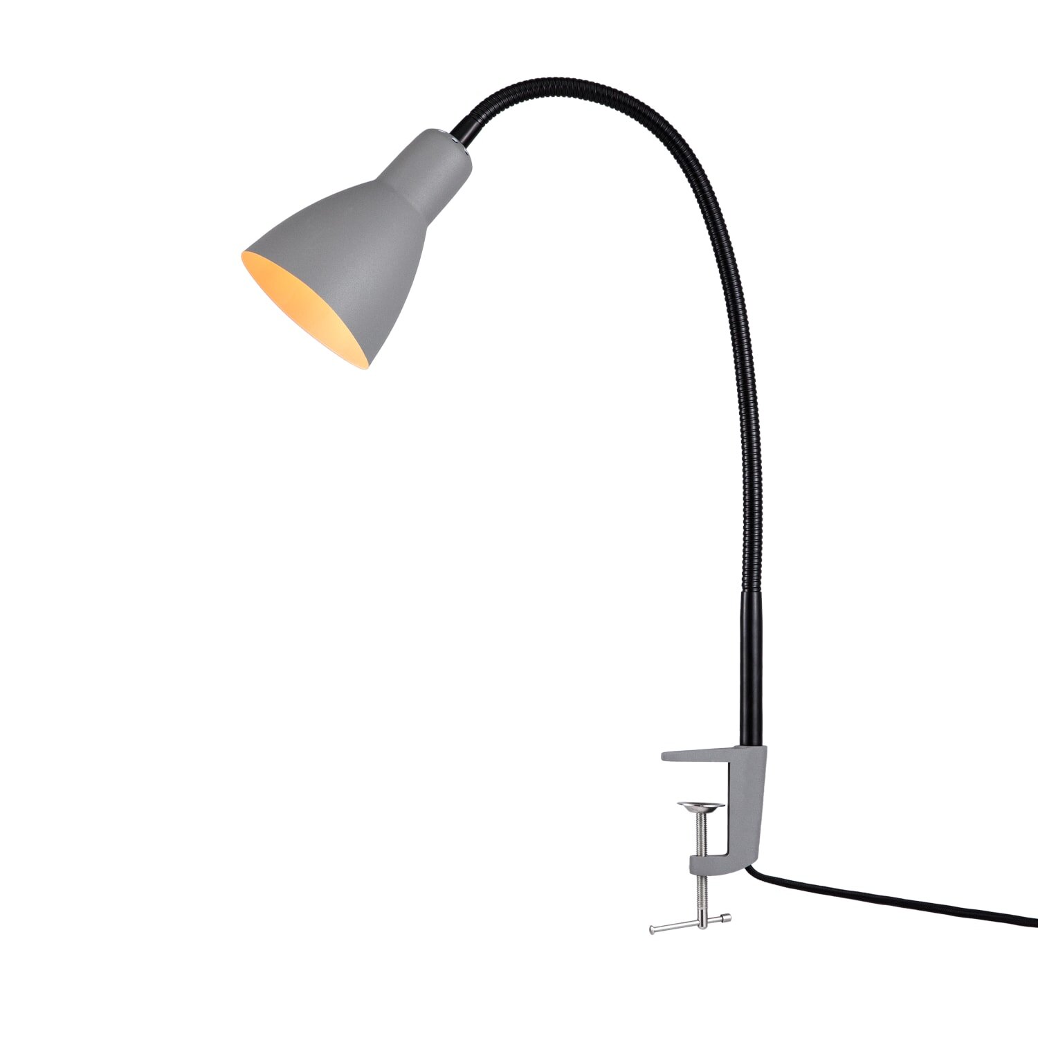 teppich.pl Lampa stołowa Veren szary