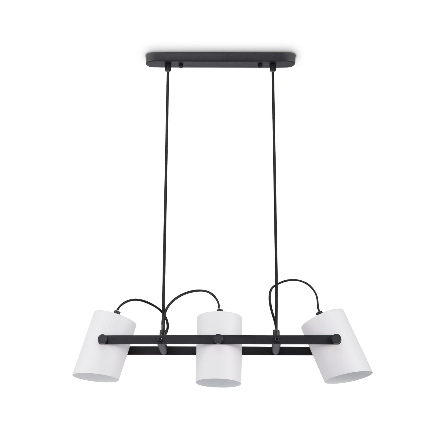 teppich.pl Lampa wisząca Caleo czarno-biały