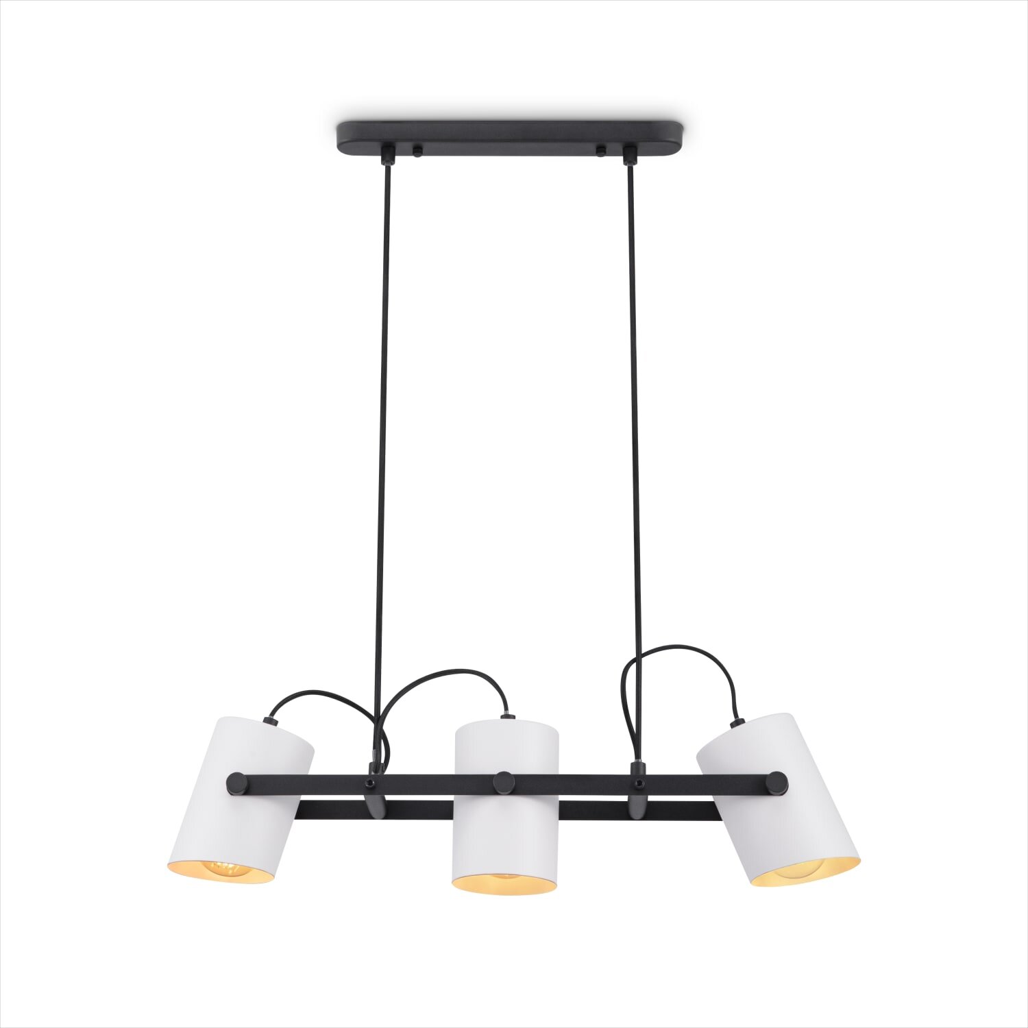 teppich.pl Lampa wisząca Caleo czarno-biały