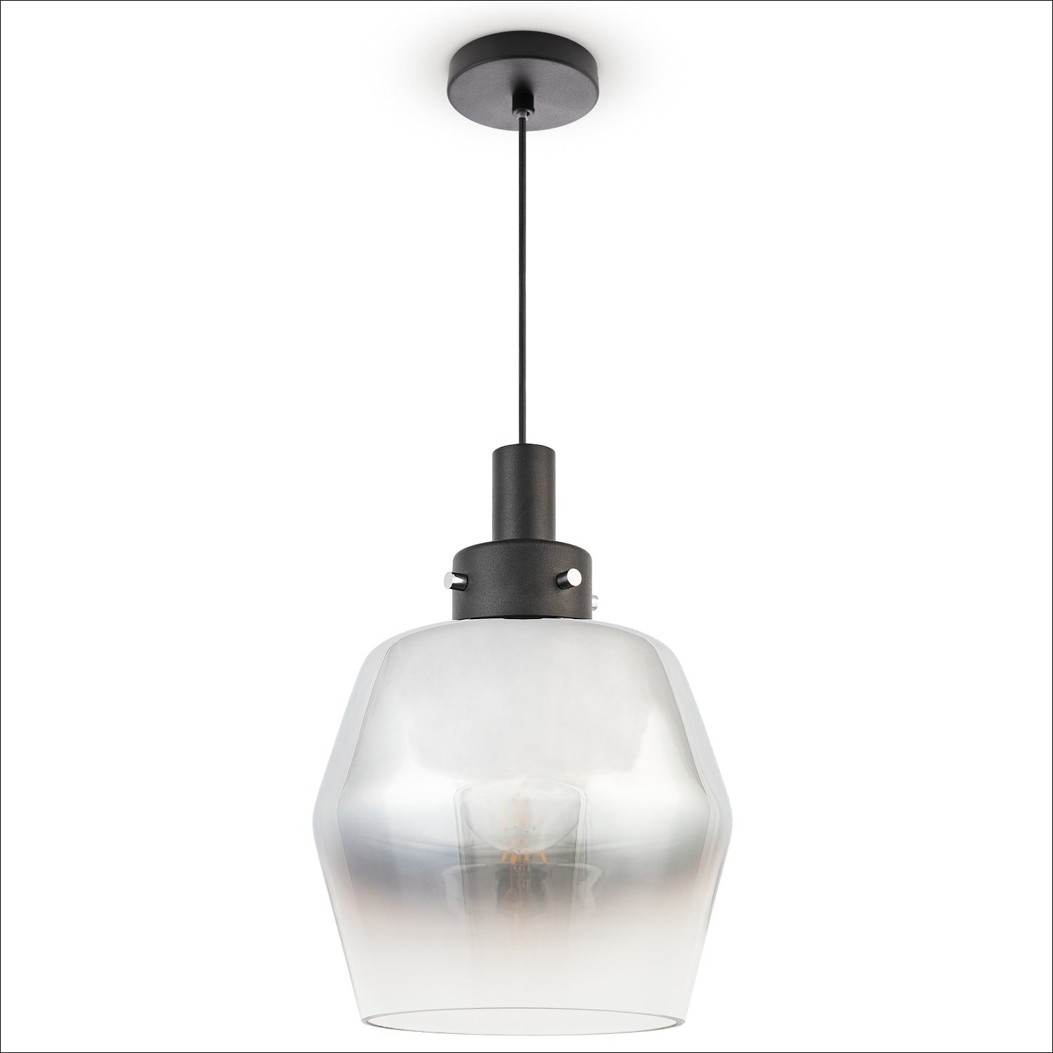 teppich.pl Lampa wisząca Diam czarny