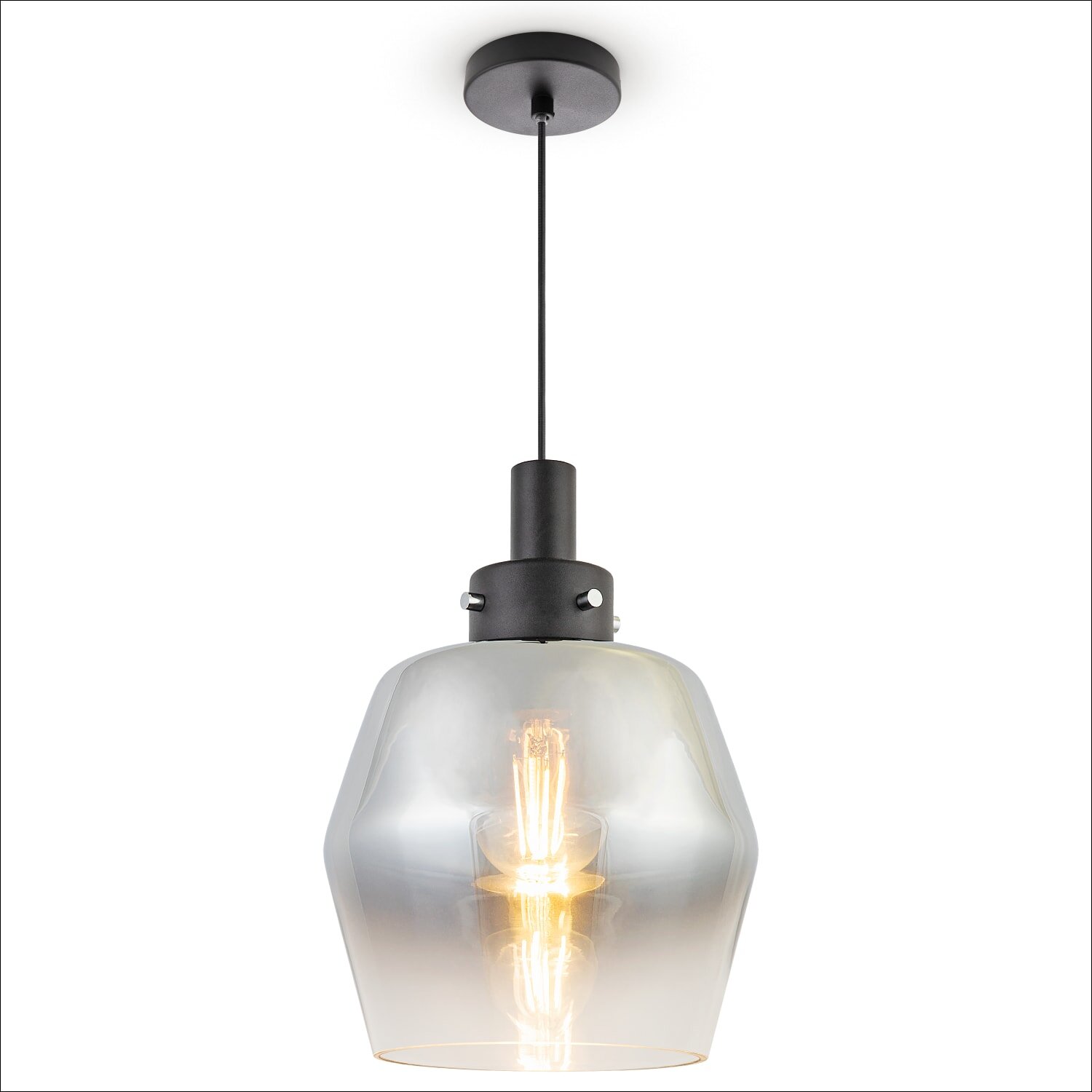 teppich.pl Lampa wisząca Diam czarny