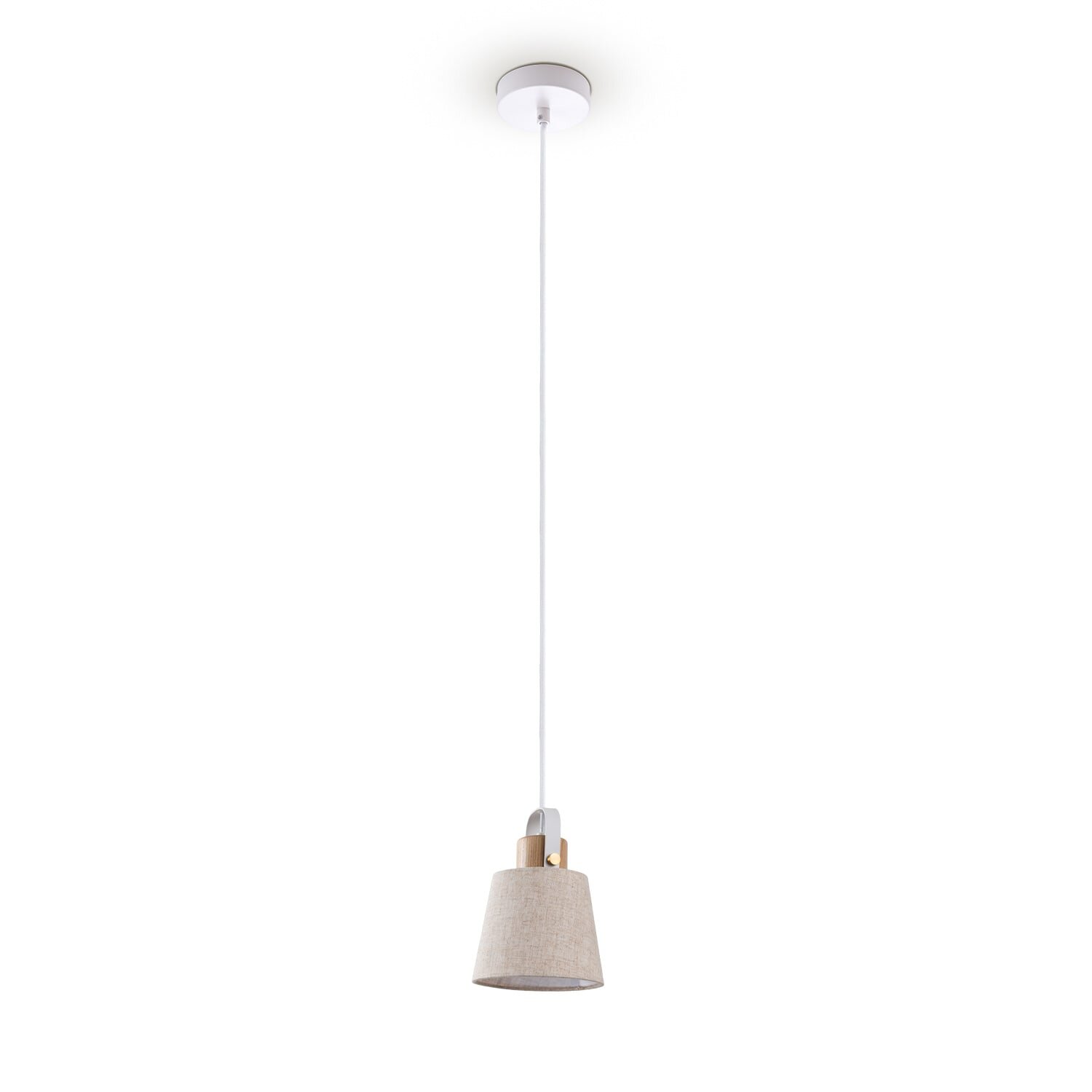 teppich.pl Lampa wisząca Diaz kremowobiały