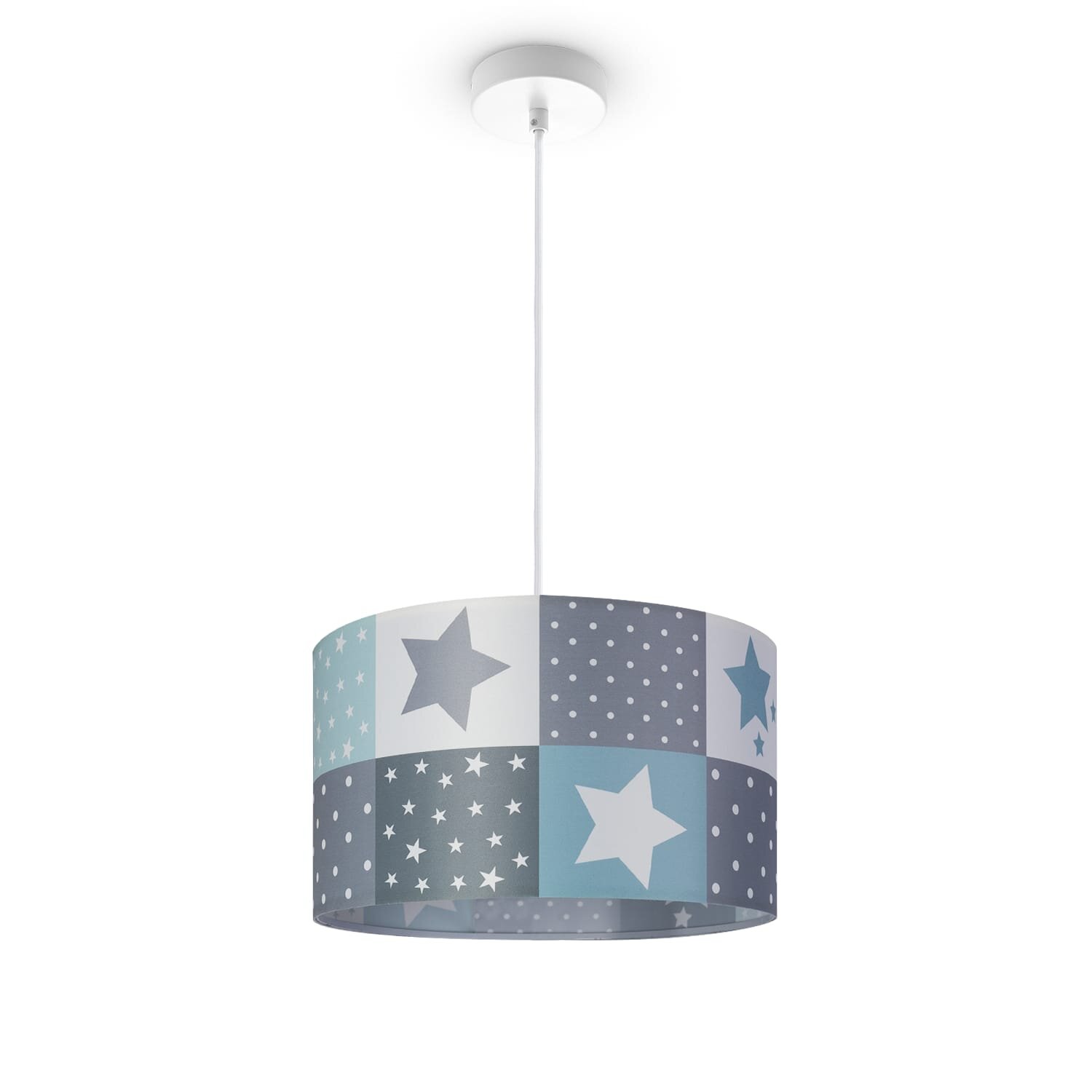 teppich.pl Lampa wisząca Kosmos jasnoniebieski