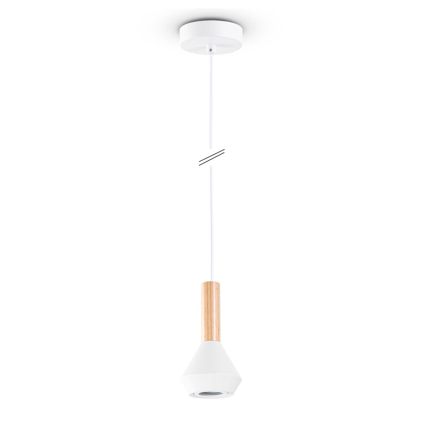 teppich.pl Lampa wisząca Liora biały
