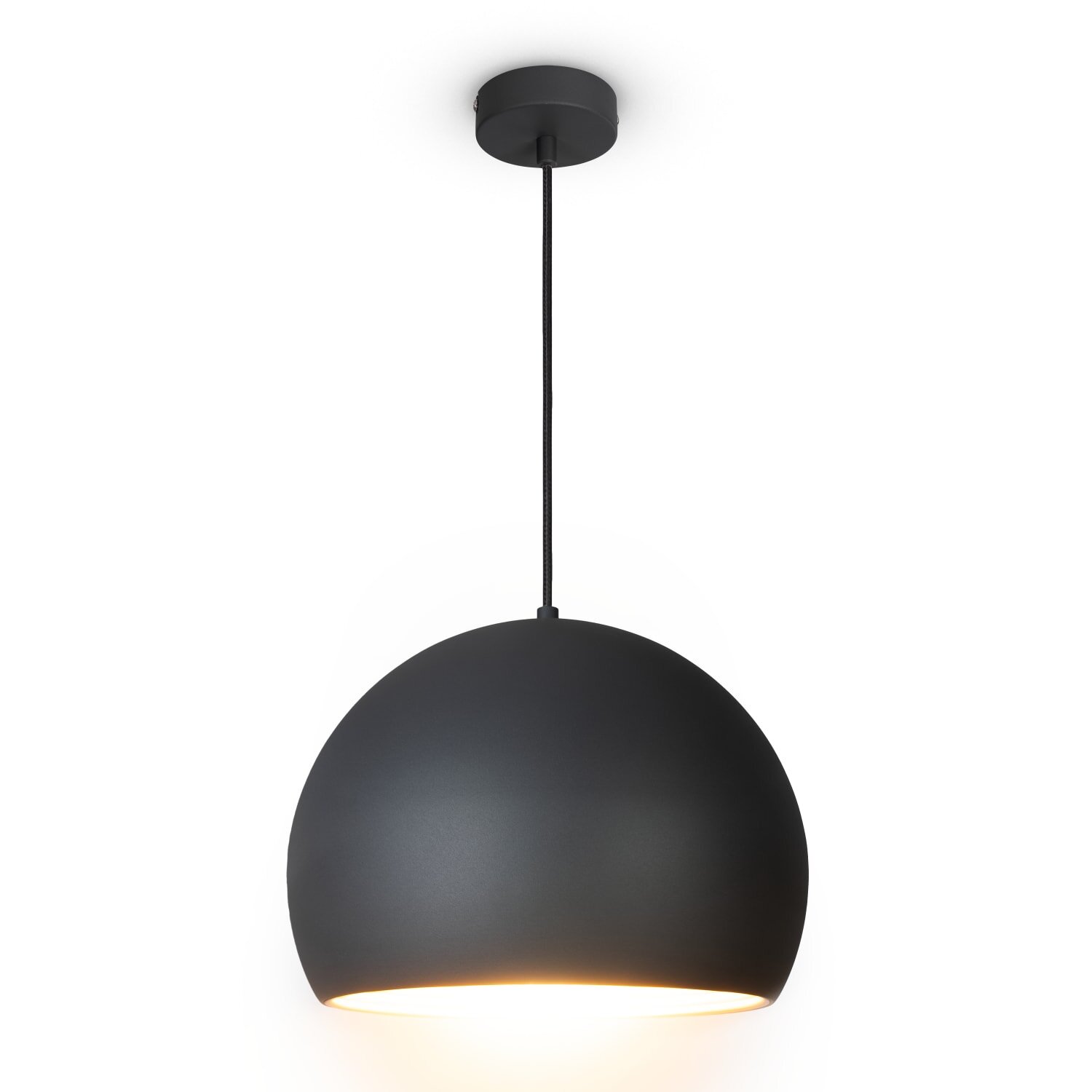teppich.pl Lampa wisząca Lorina węgiel drzewny