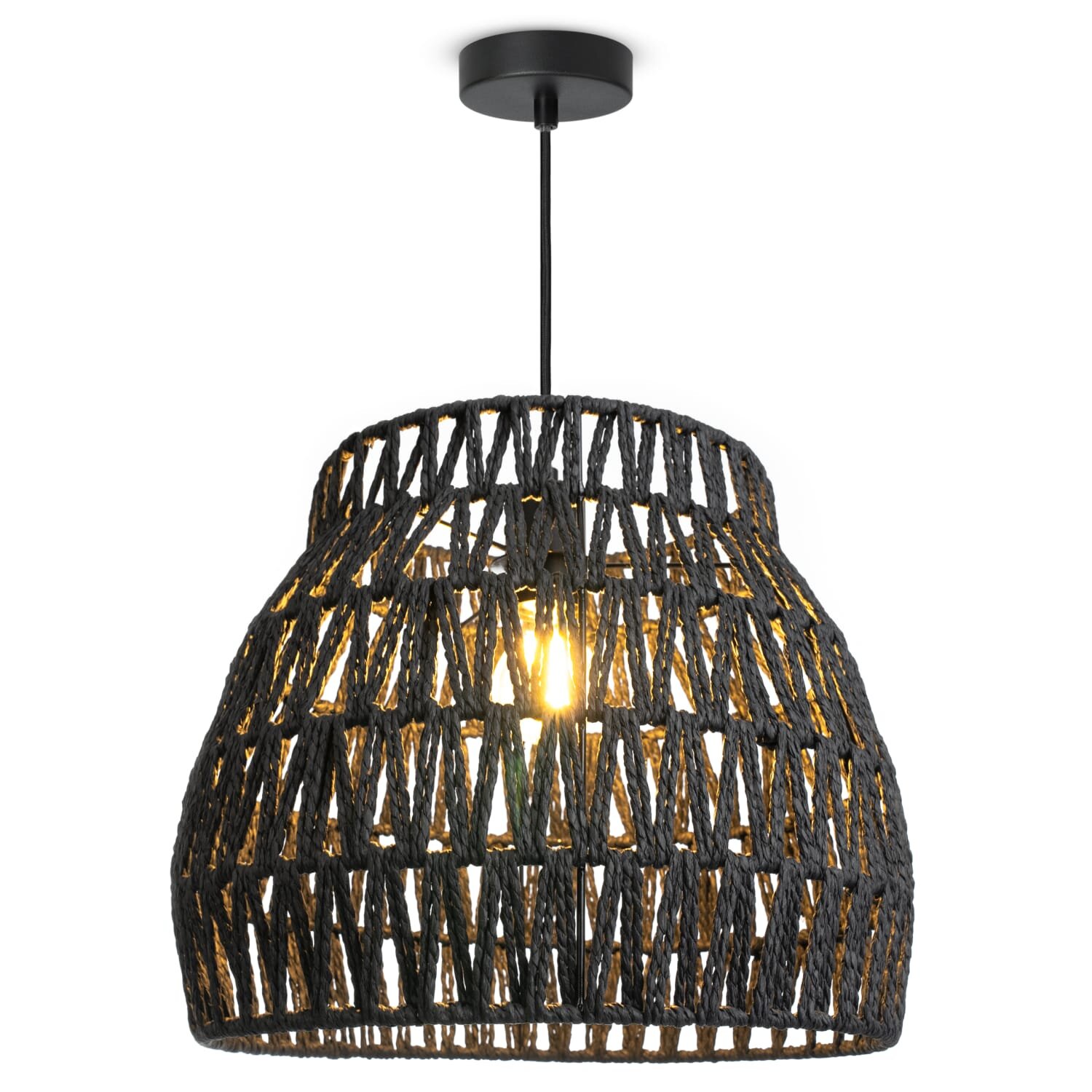 teppich.pl Lampa wisząca Loro czarny