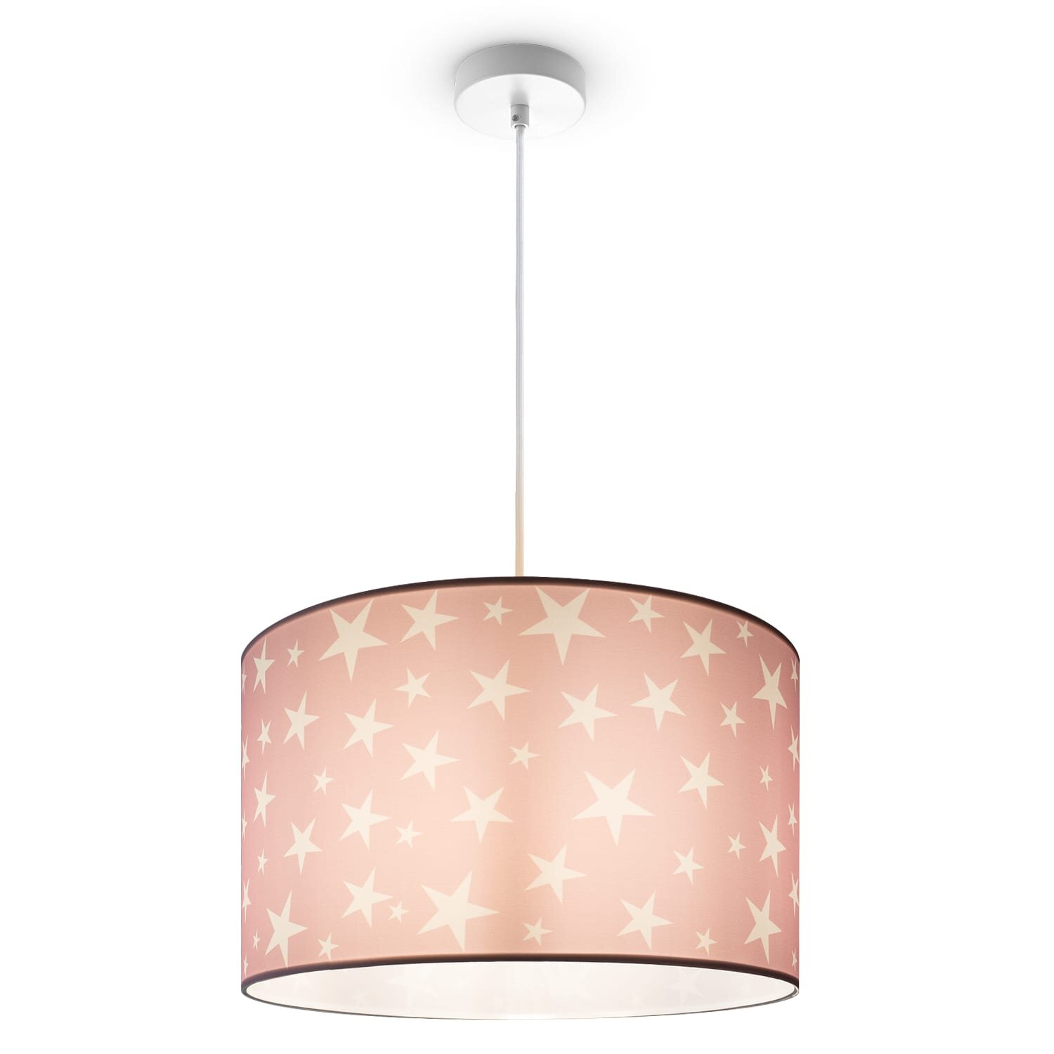 teppich.pl Lampa wisząca Loro różowy