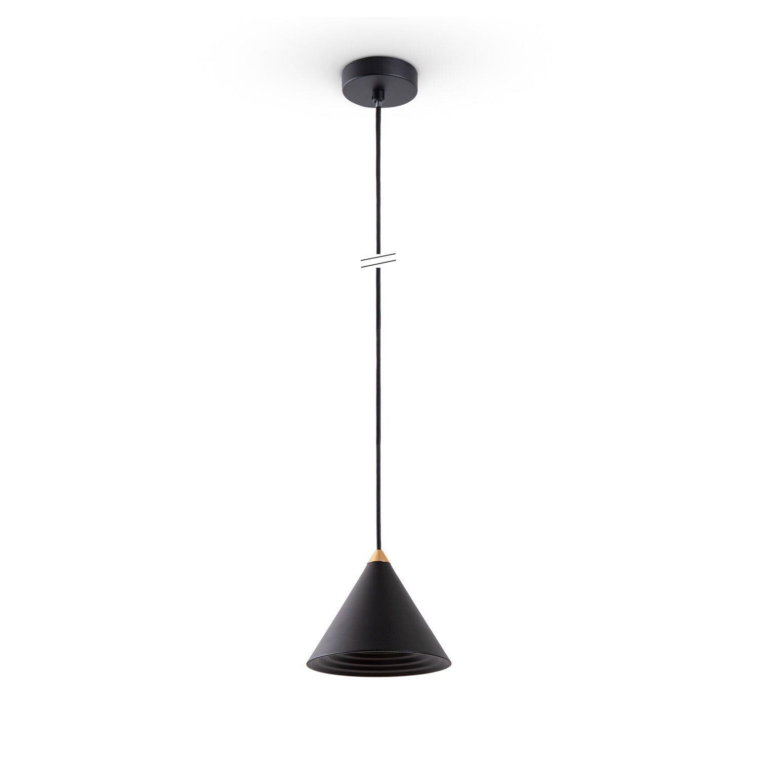 teppich.pl Lampa wisząca Polina złoto