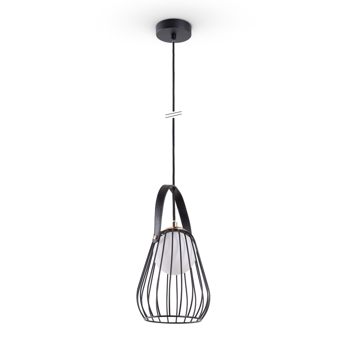 teppich.pl Lampa wisząca Rici czarny