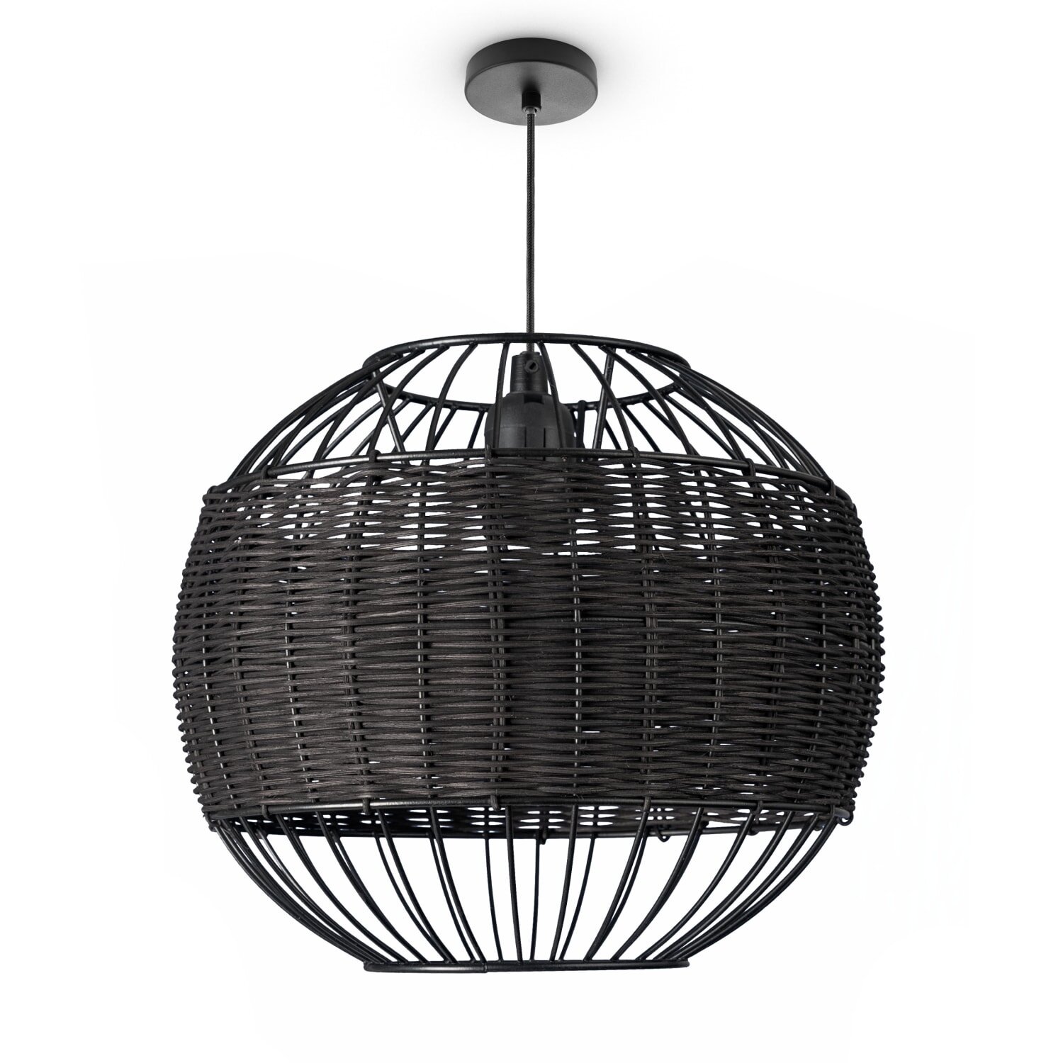 teppich.pl Lampa wisząca Riha czarny