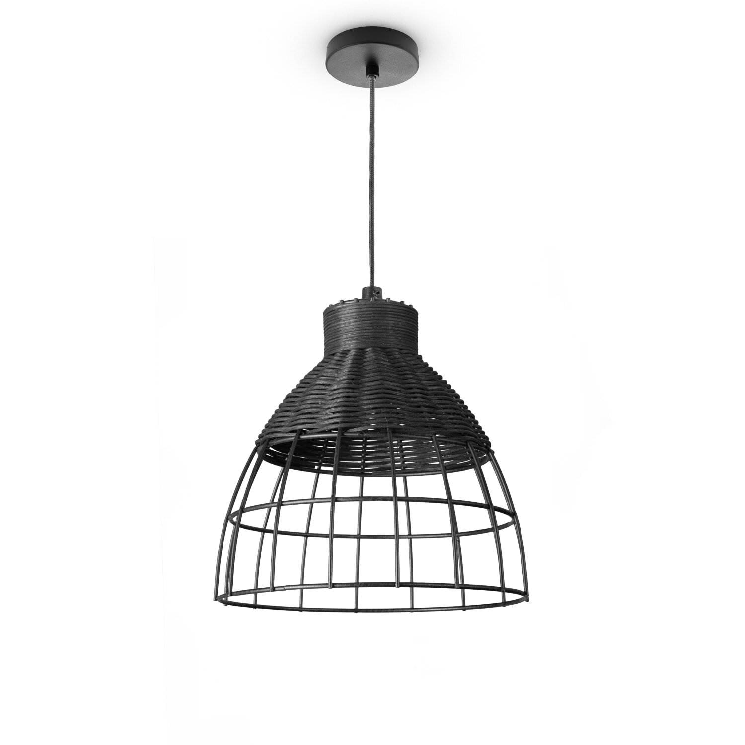 teppich.pl Lampa wisząca Riha czarny