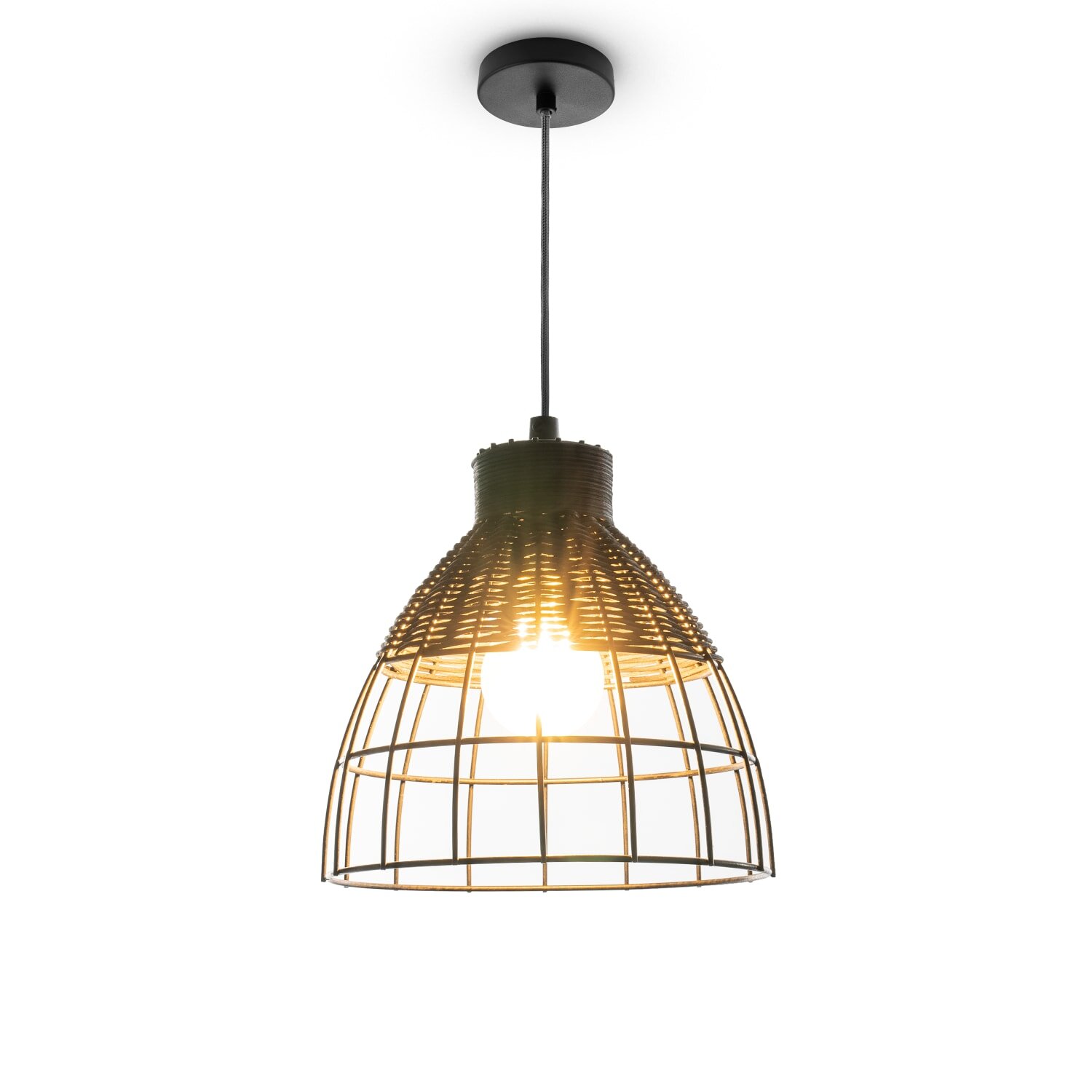 teppich.pl Lampa wisząca Riha czarny