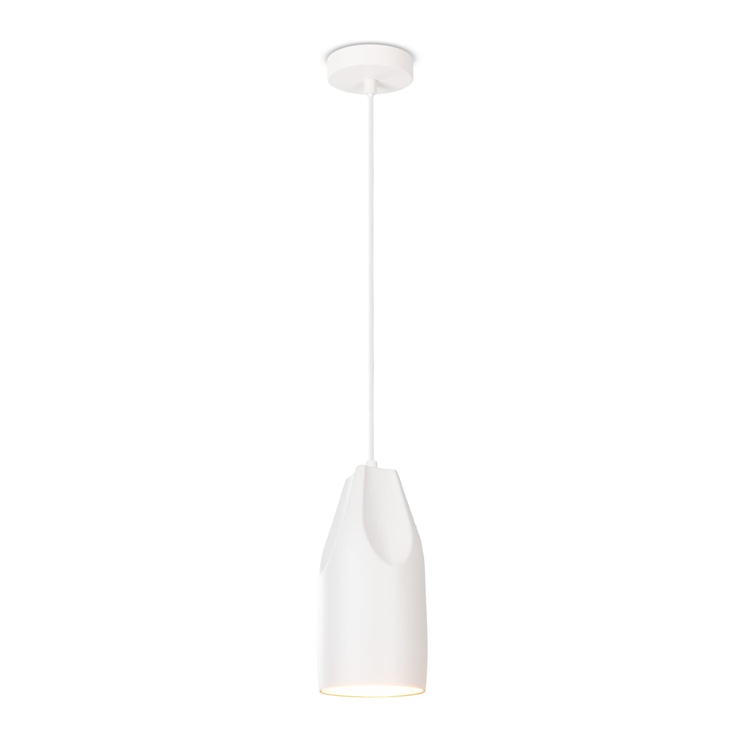 teppich.pl Lampa wisząca Riley białe złoto